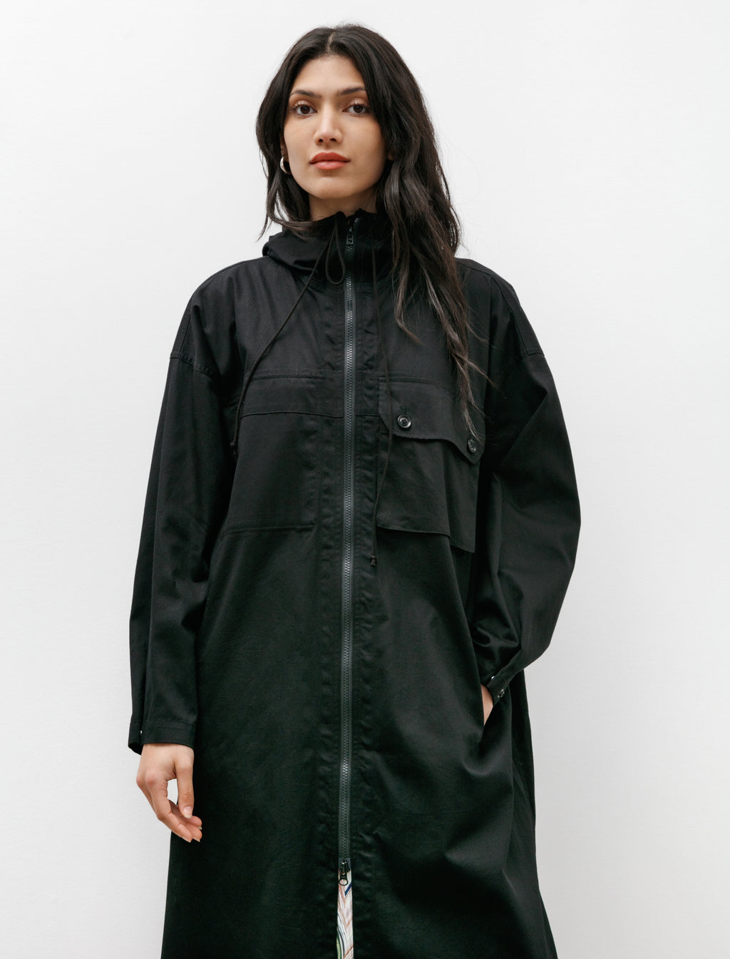 Coatdress with Hood Black