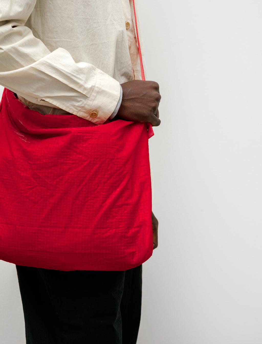 Overdyed Cross Body Bag Red