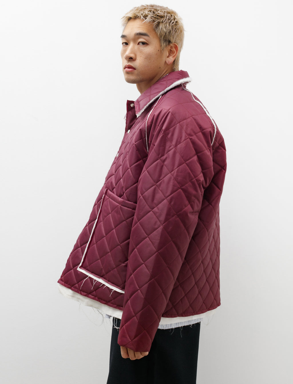 Camiel Fortgens Waterproof Padded Coach Jacket Burgundy – Neighbour