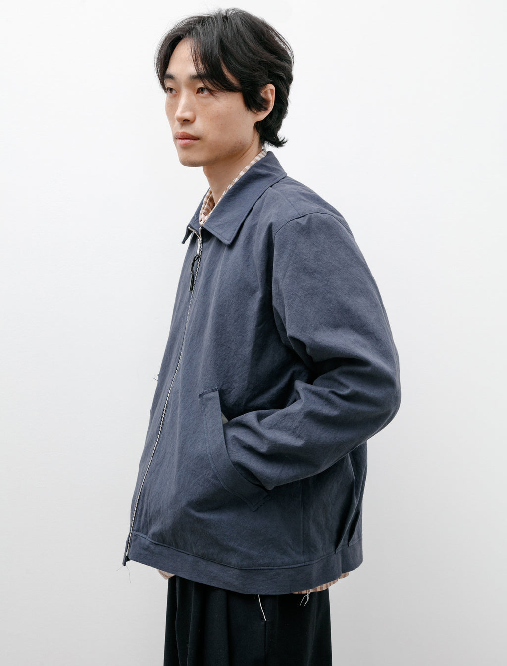 Simple Jacket Sunny Dried Canvas Blue