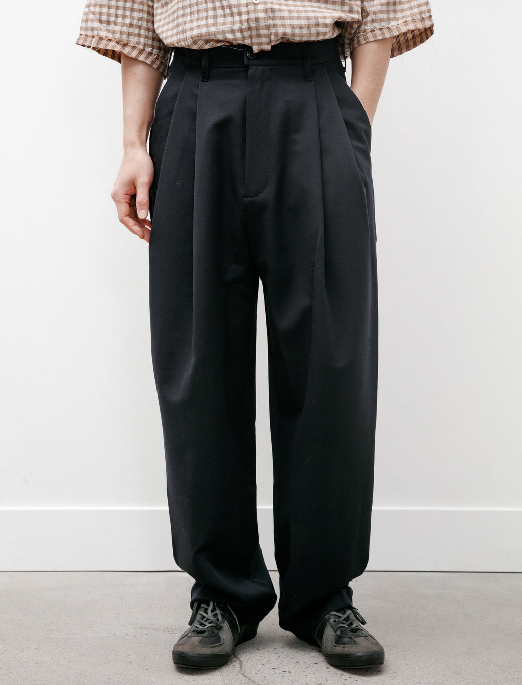 Suit Pants Wool Twill Navy