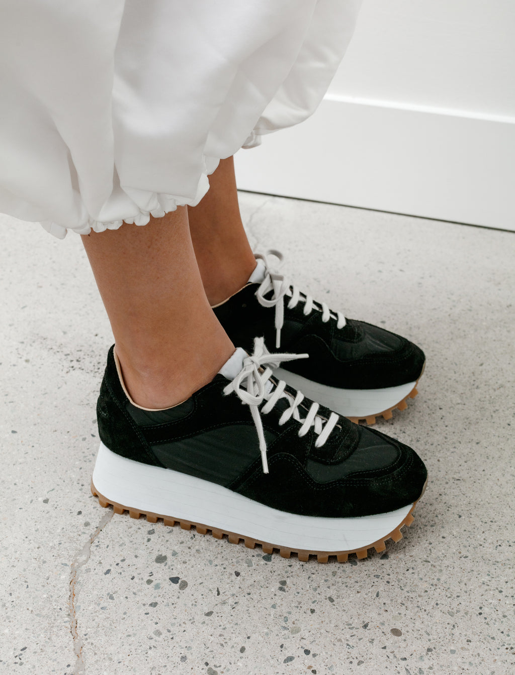 Platform Spalwart Suede Sneakers Black