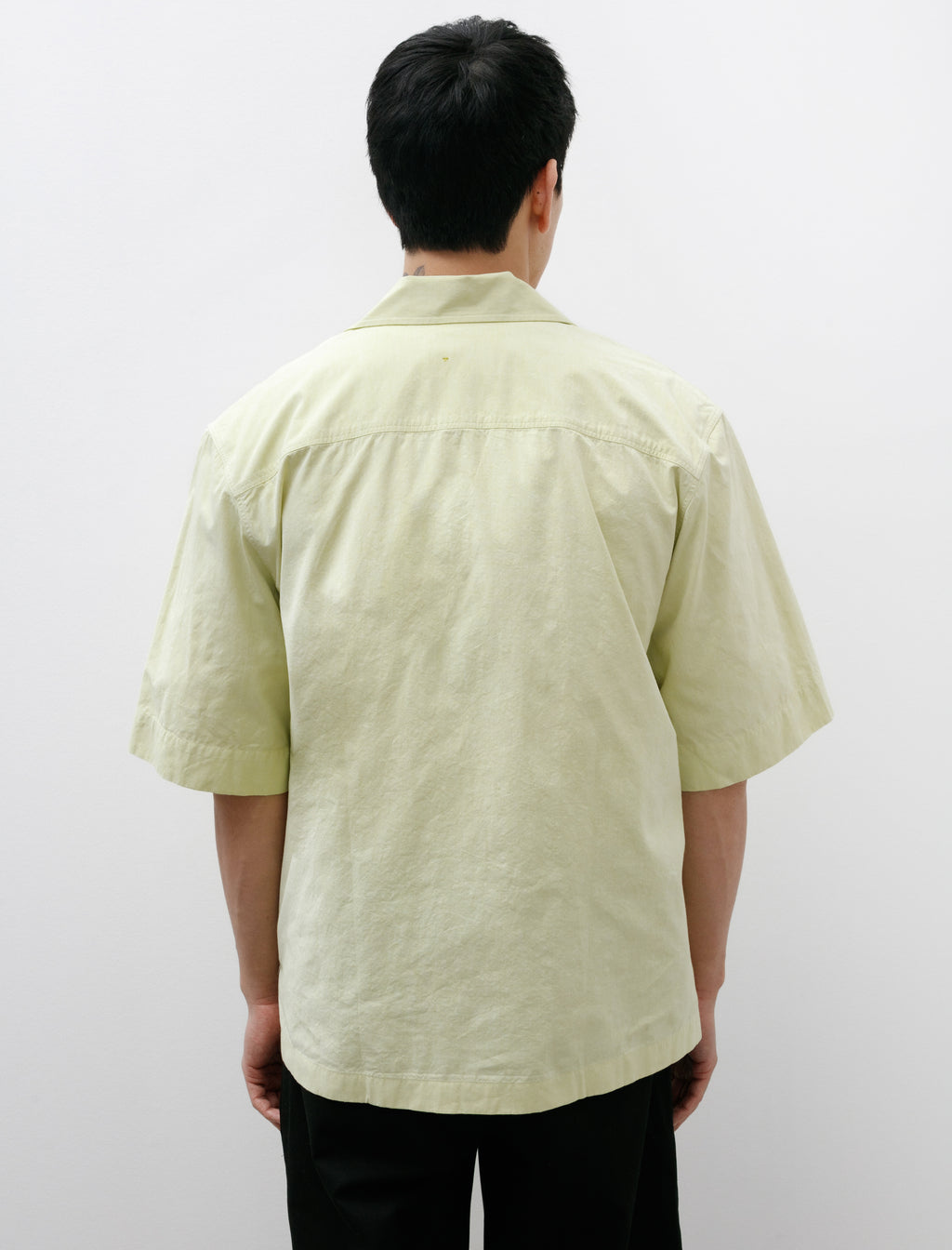 Margaret Howell MHL SS Flap Pocket Shirt Cotton Canvas Pale Yellow –  Neighbour