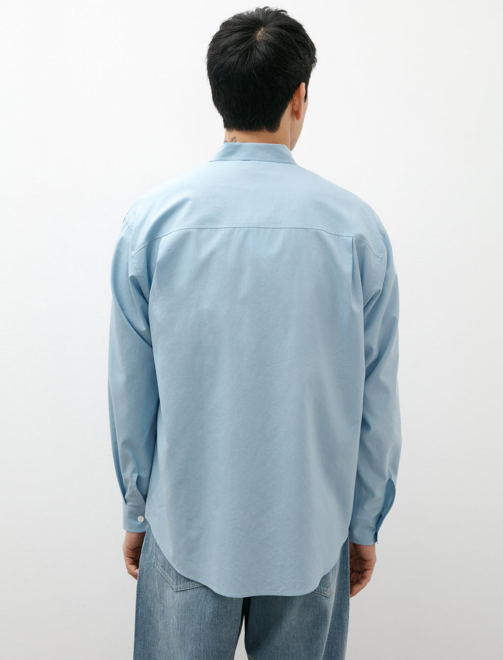 Washed Finx Twill Big Shirt Sax Blue