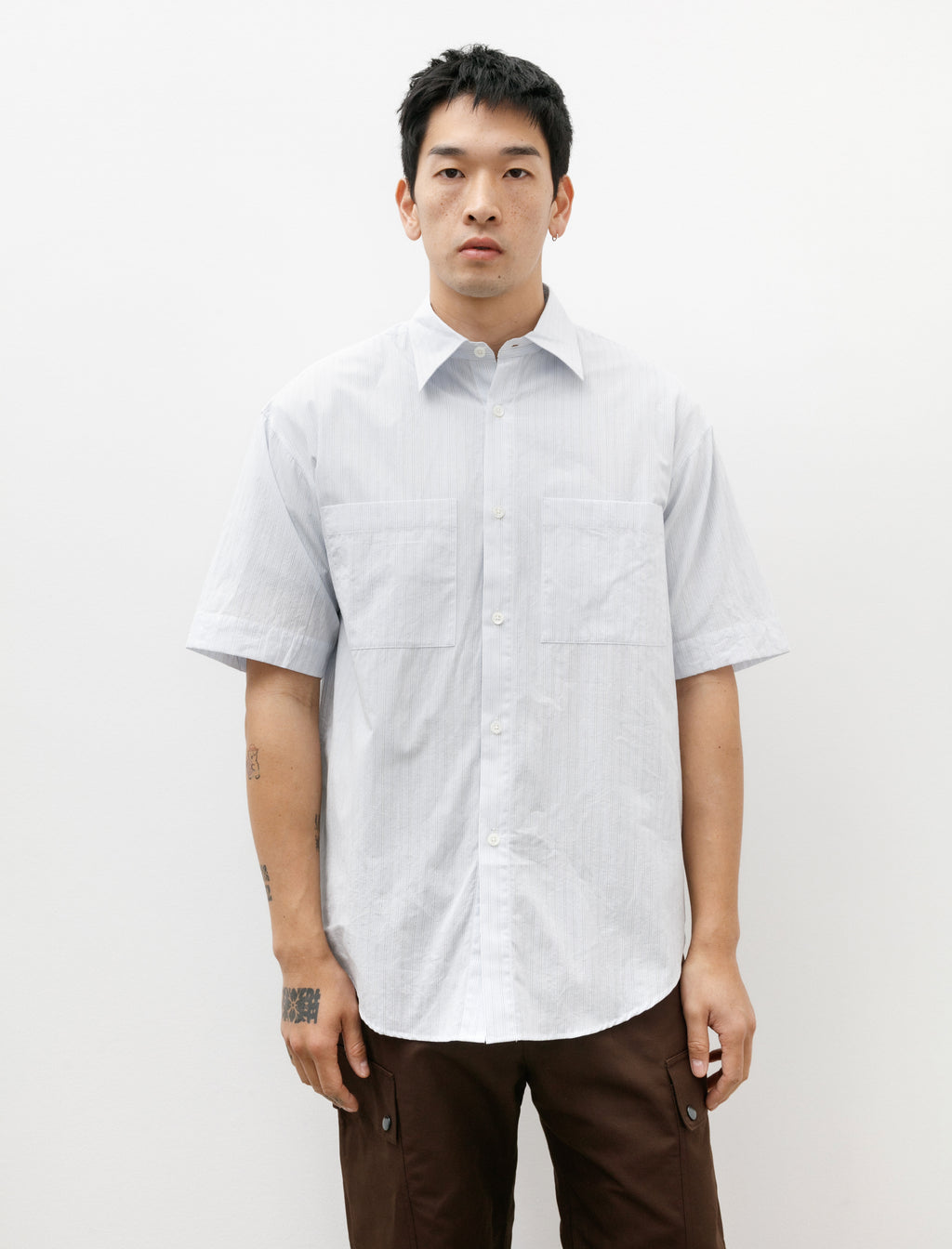 Arpenteur Stereo SS Shirt Mini Seersucker Retro Stripes – Neighbour