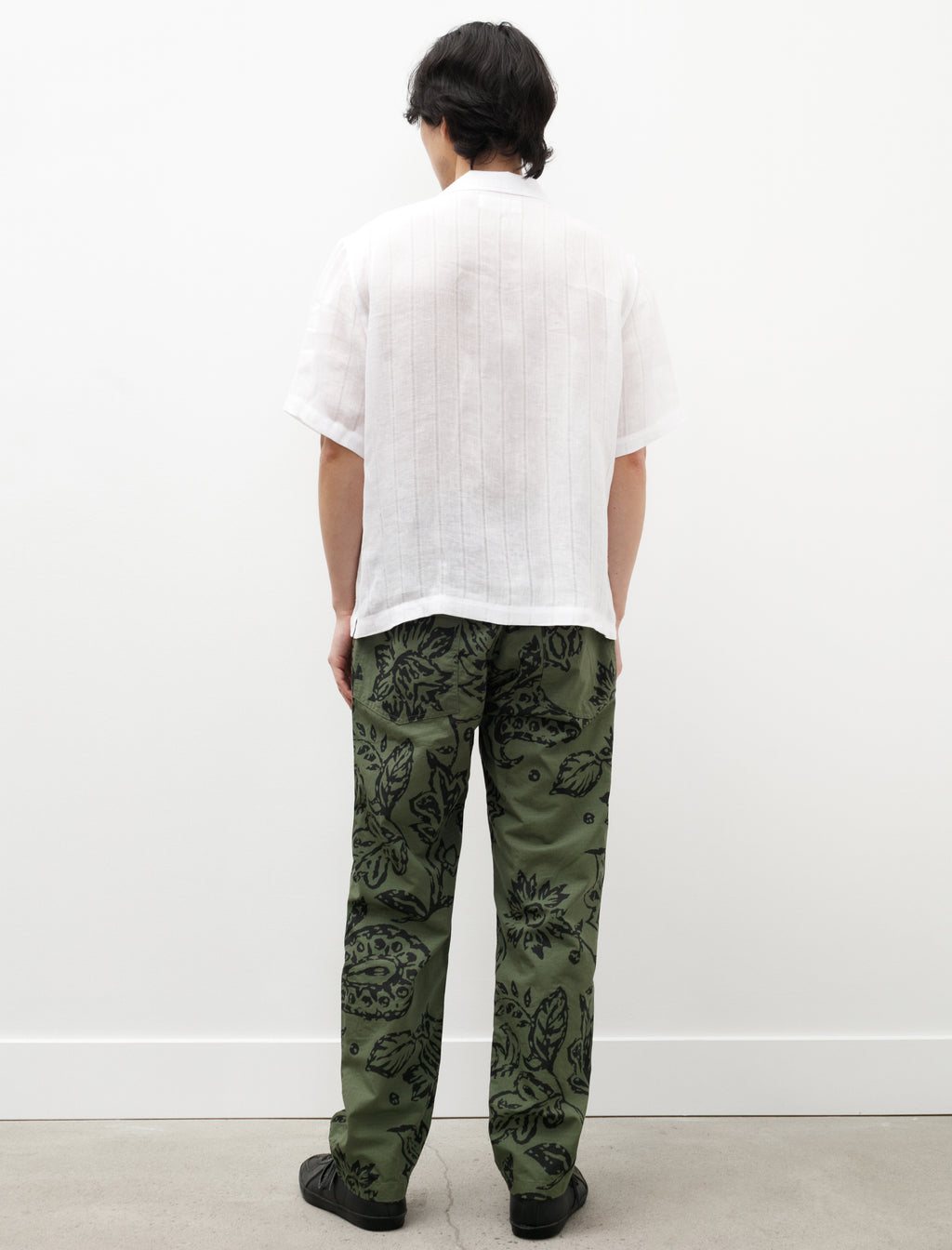 Fatigue Pant Olive Floral Print Ripstop