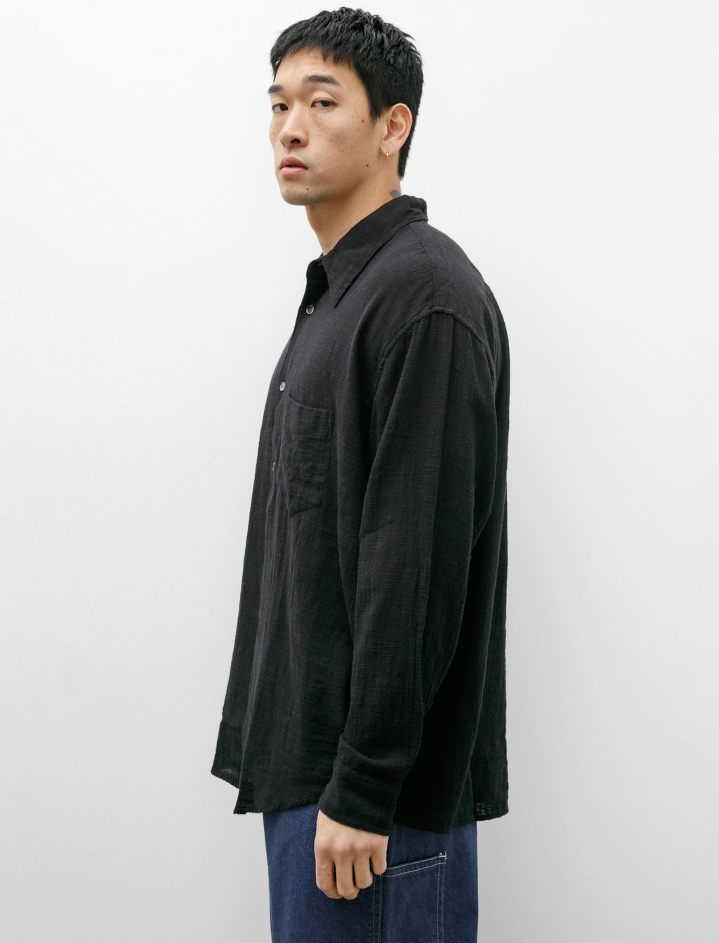 Our Legacy Coco Shirt Air Cotton Washed Black – Neighbour