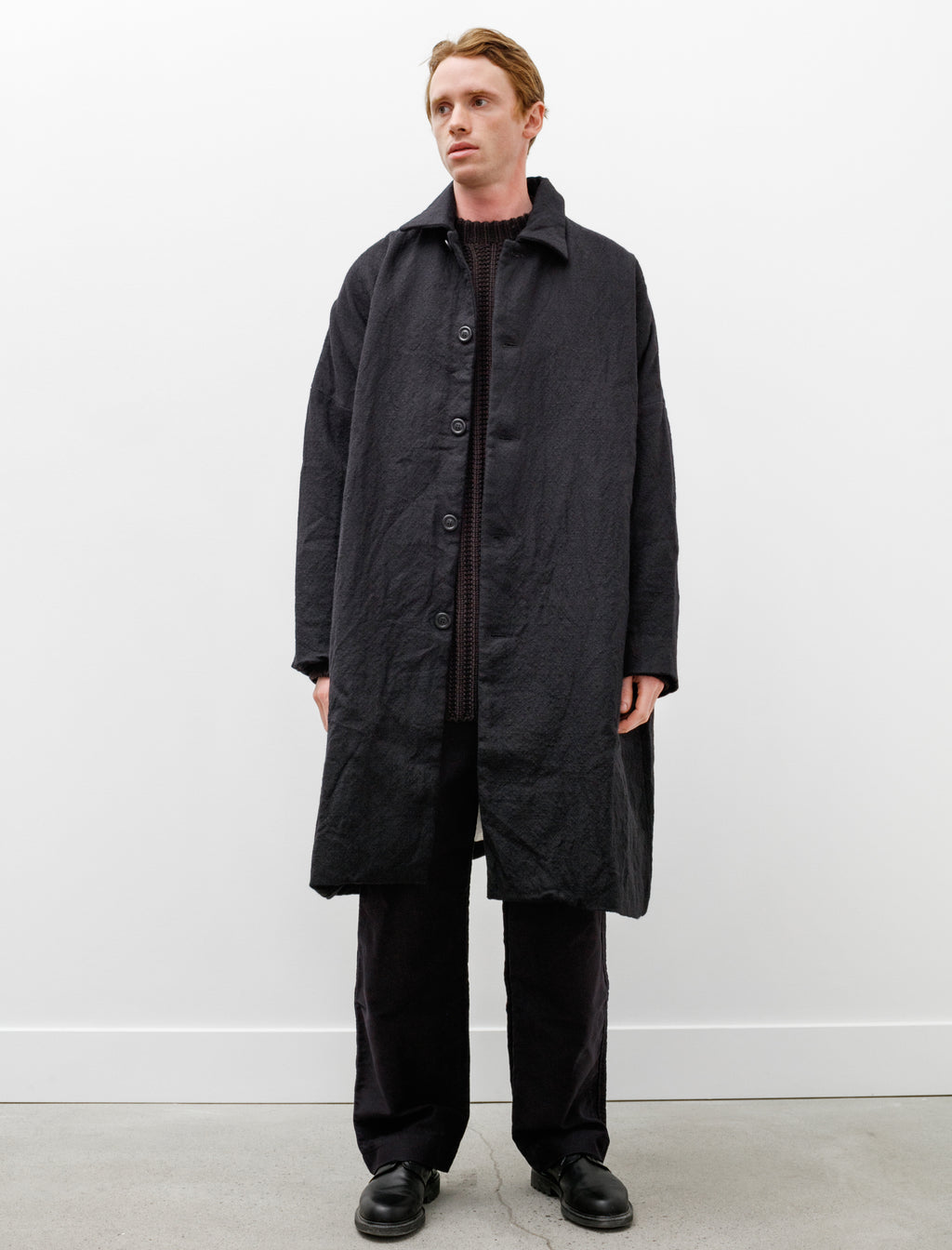 Big Blobby Coat Wool Black