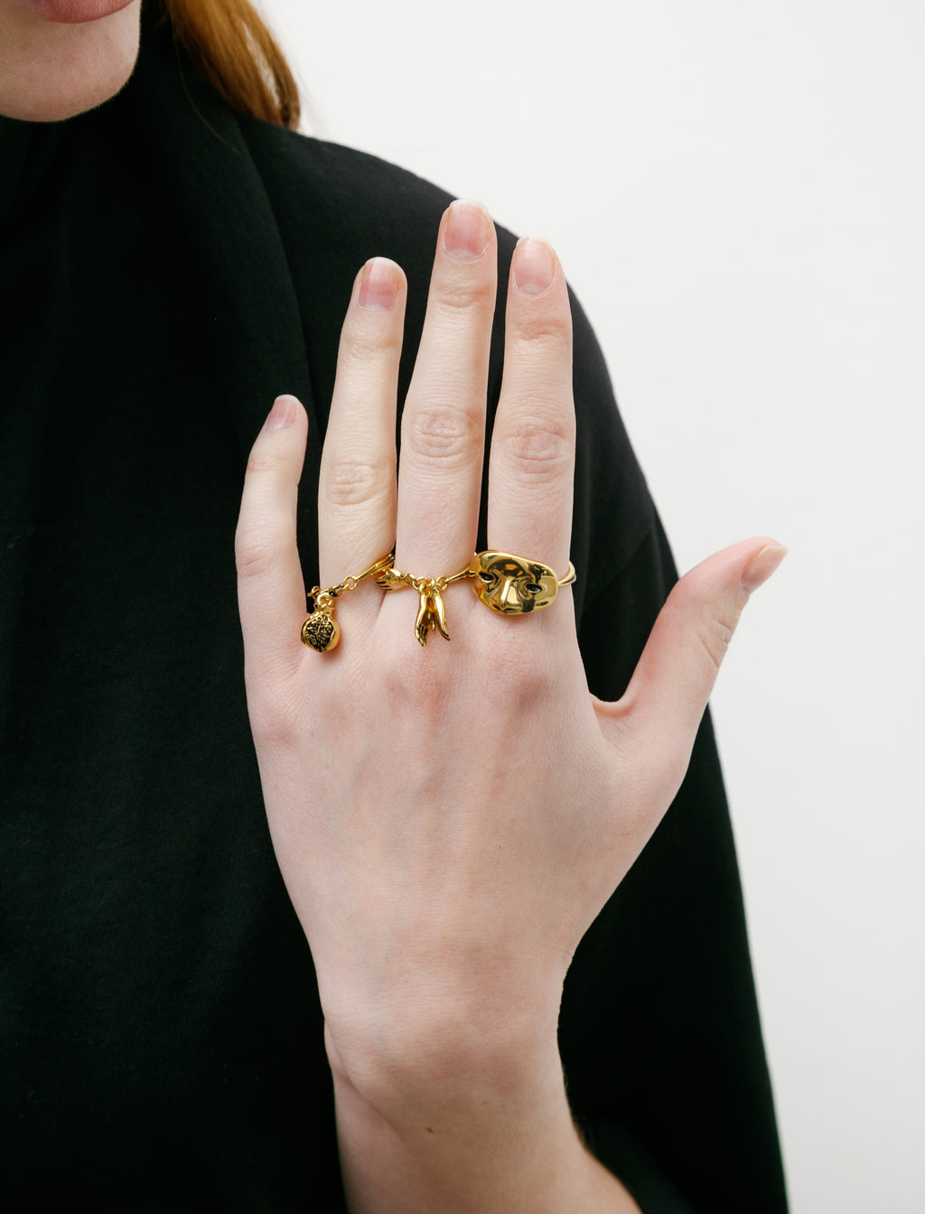 Lemaire Estampe Trio Rings Old Gold – Neighbour
