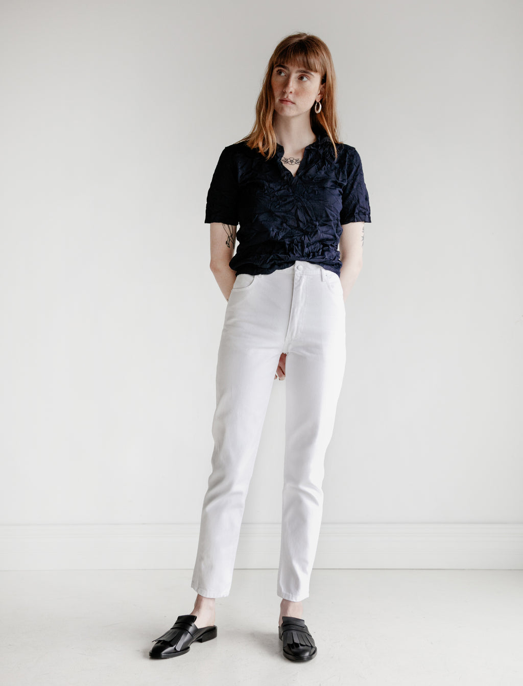 Eckhaus Latta Classic EL Jeans White – Neighbour