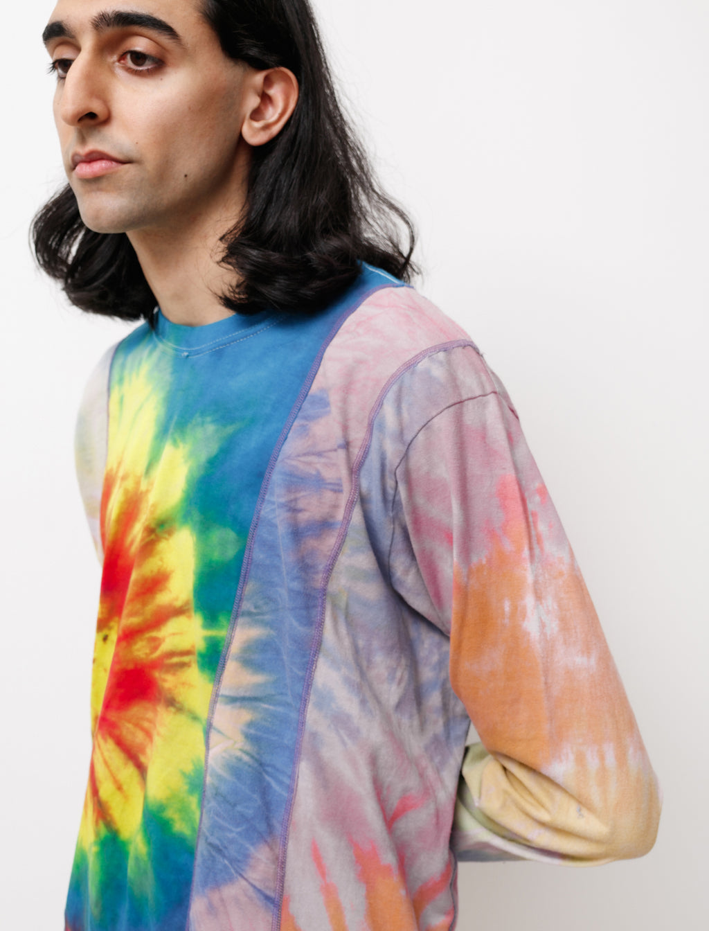 Rebuild by Needles 5 Cuts Tie Dye LS