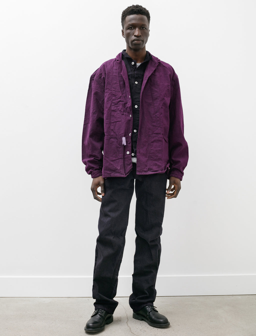 132 Wide Jeans 16oz Selvage Denim Hadal Purple