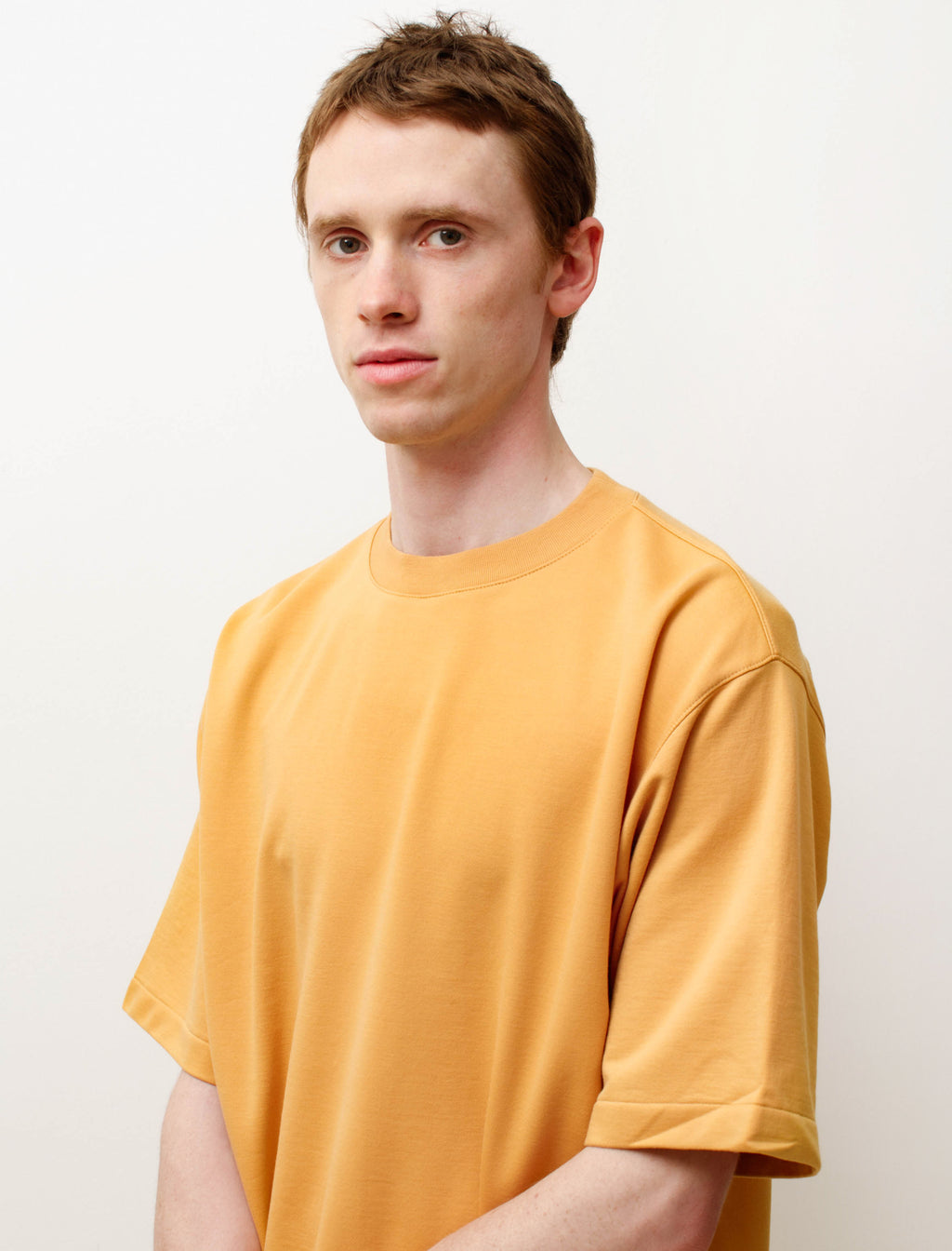 Super High Gauge Napped Sweat Tee Orange