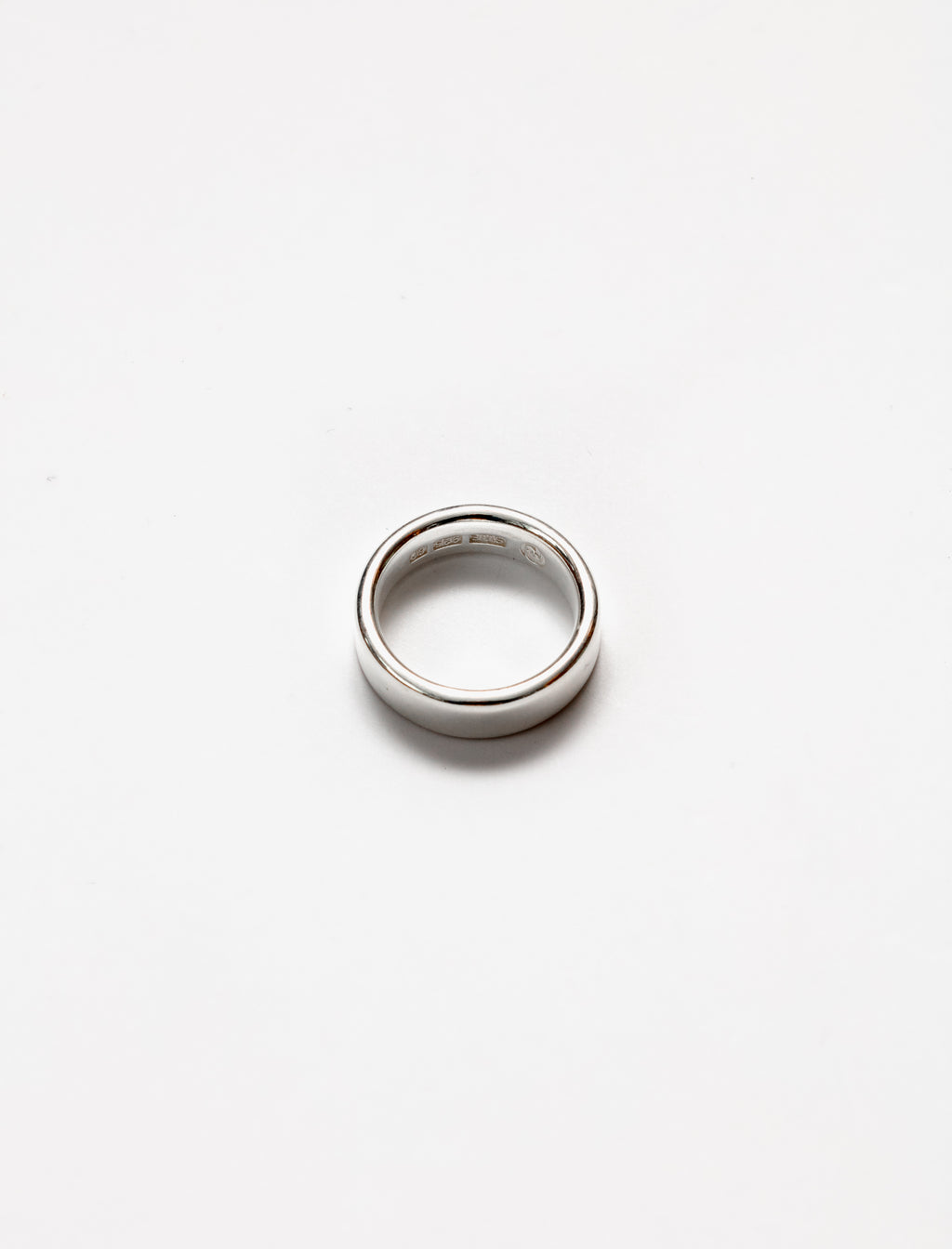 Tire Ring Narrow Polished Silver