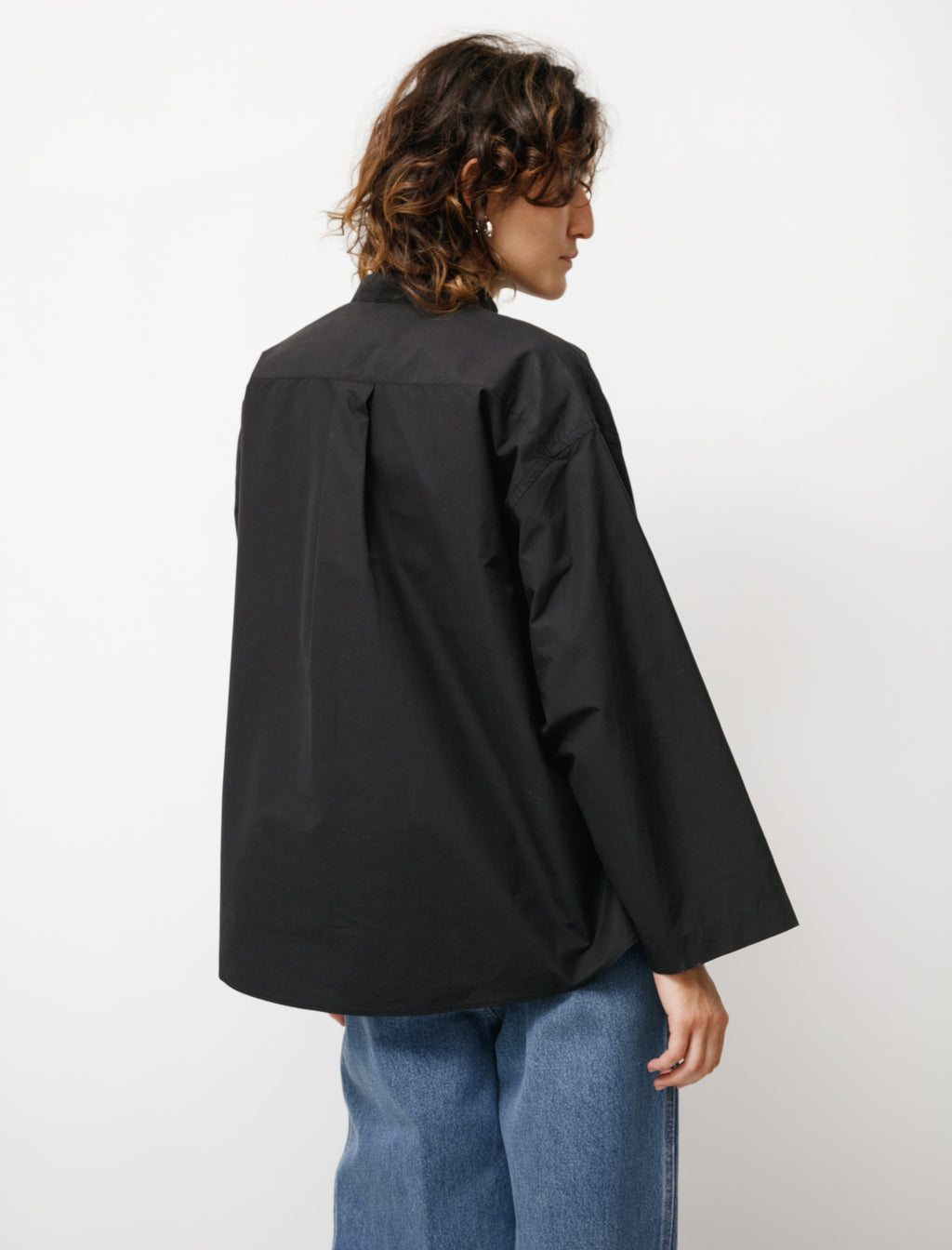 Japanese Dry Cotton Pyjama Shirt Black