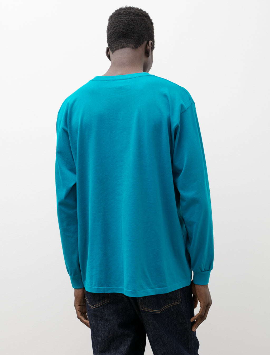 Auralee Luster Plaiting L/S Tee Teal Green – Neighbour