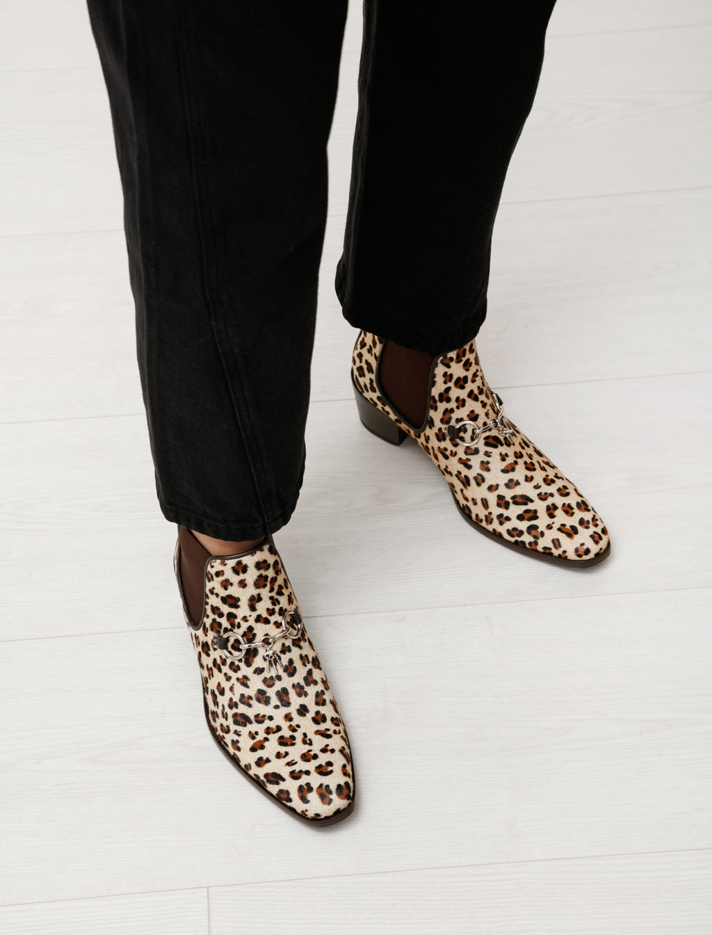 Leopard pony 2024 hair boots