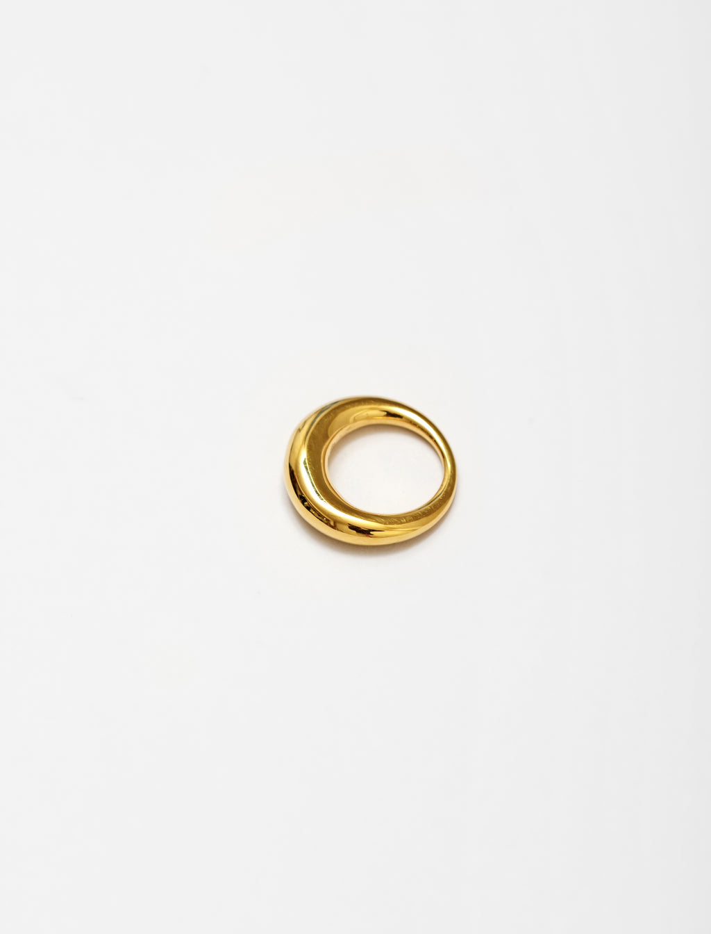 Snake Ring Thick Polished Vermeil