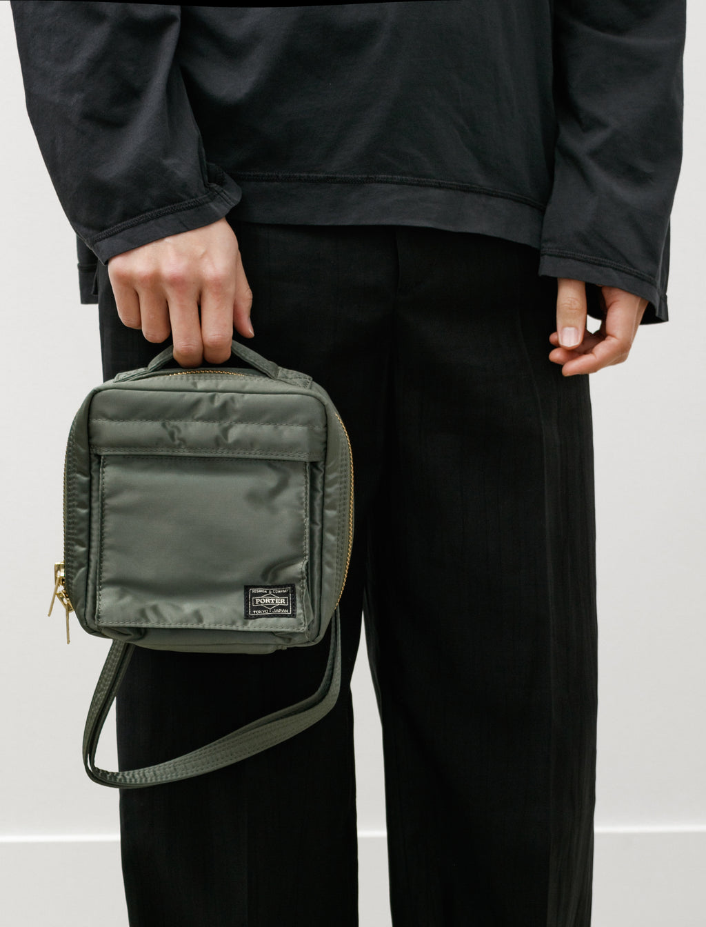 Tanker Shoulder Bag Square Sage Green