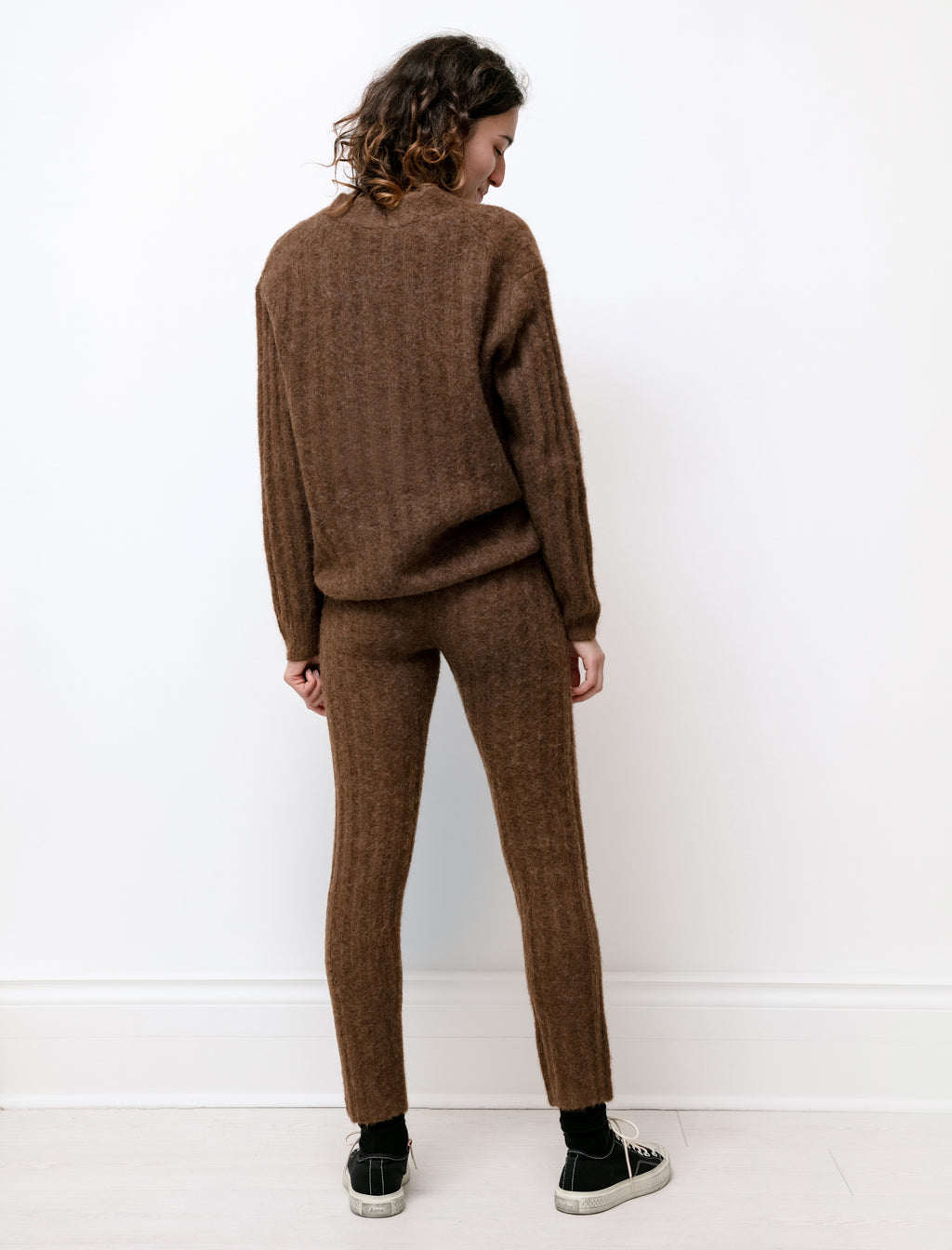 Auralee Baby Alpaca Wool Rib Pants Brown – Neighbour