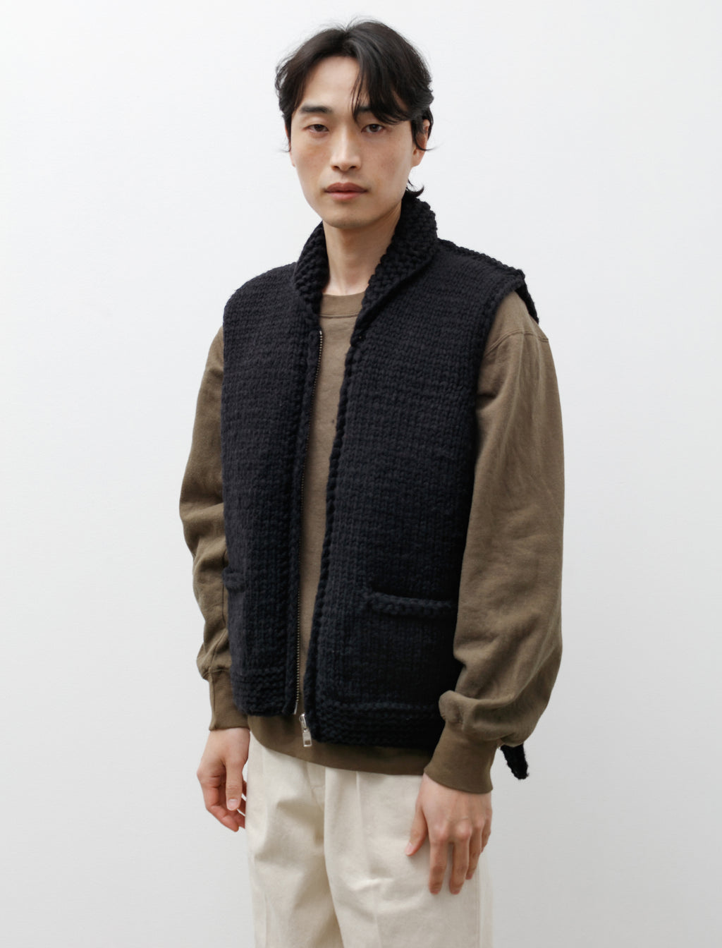 auralee SUPER FINE WOOL RIB KNIT VEST 最新最全の メンズ | bca.edu.gr