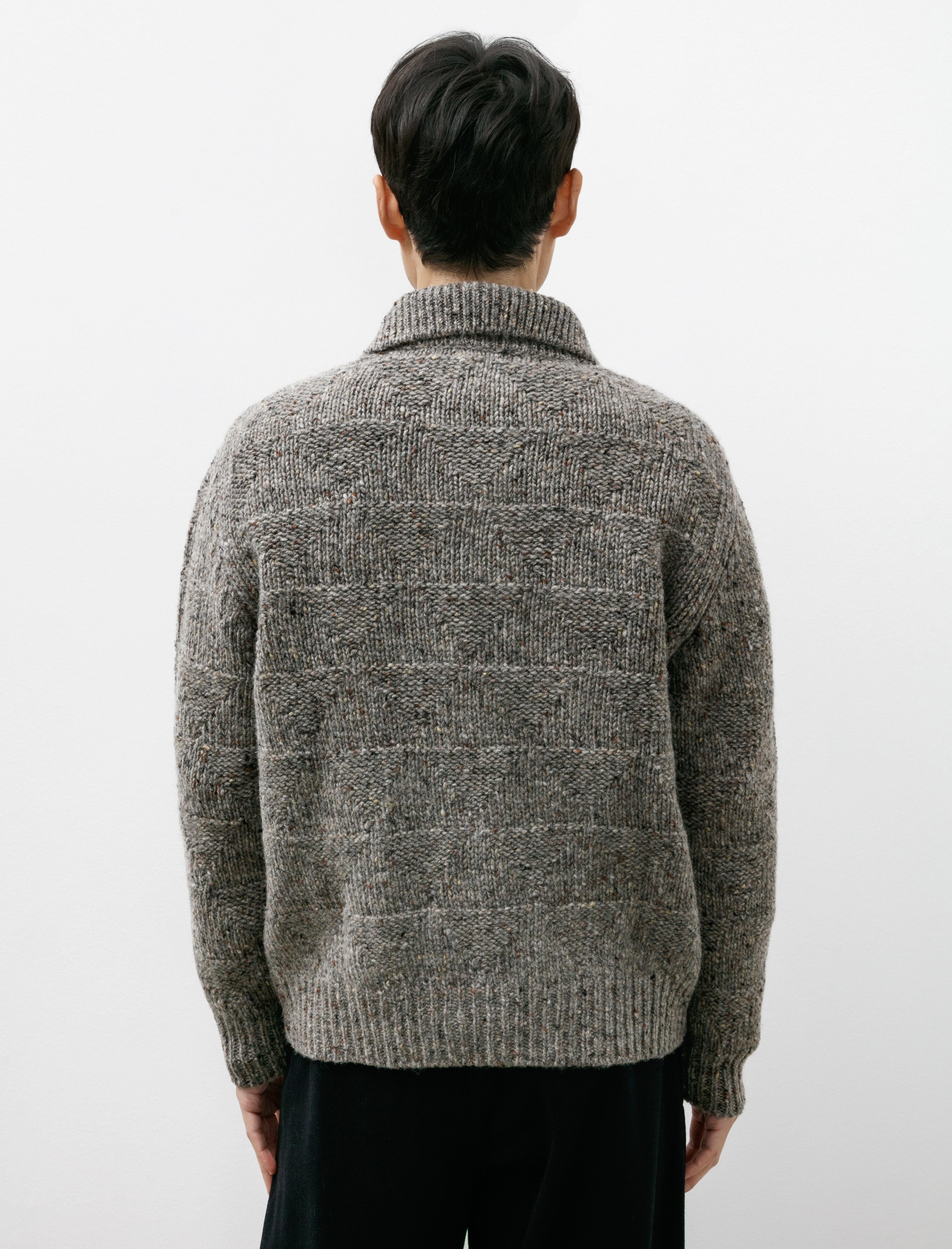 Norse Projects Erik Donegal Diamond Jacket Grey Melange