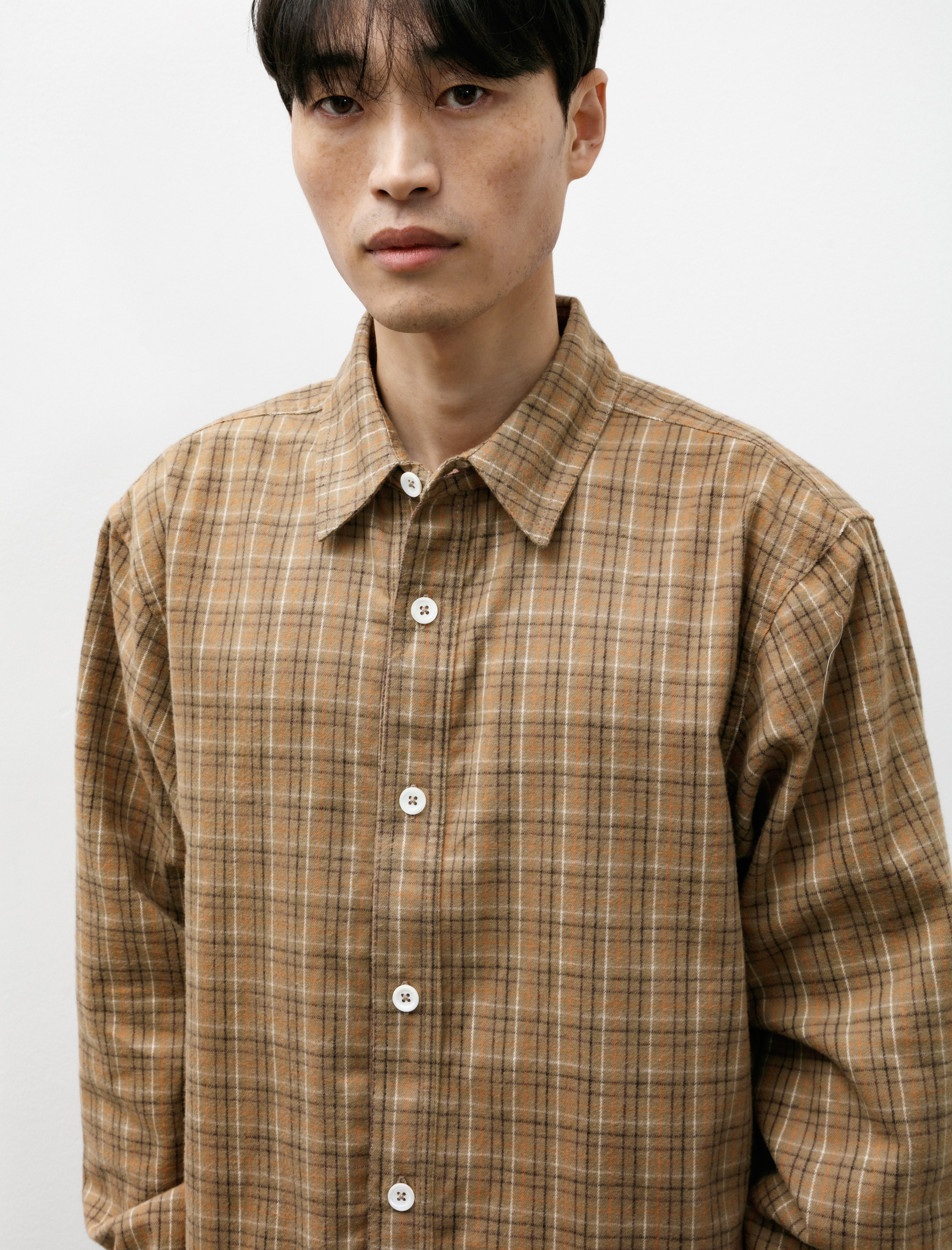 Howlin' Afterthoughts Shirt Brushed Check Camel