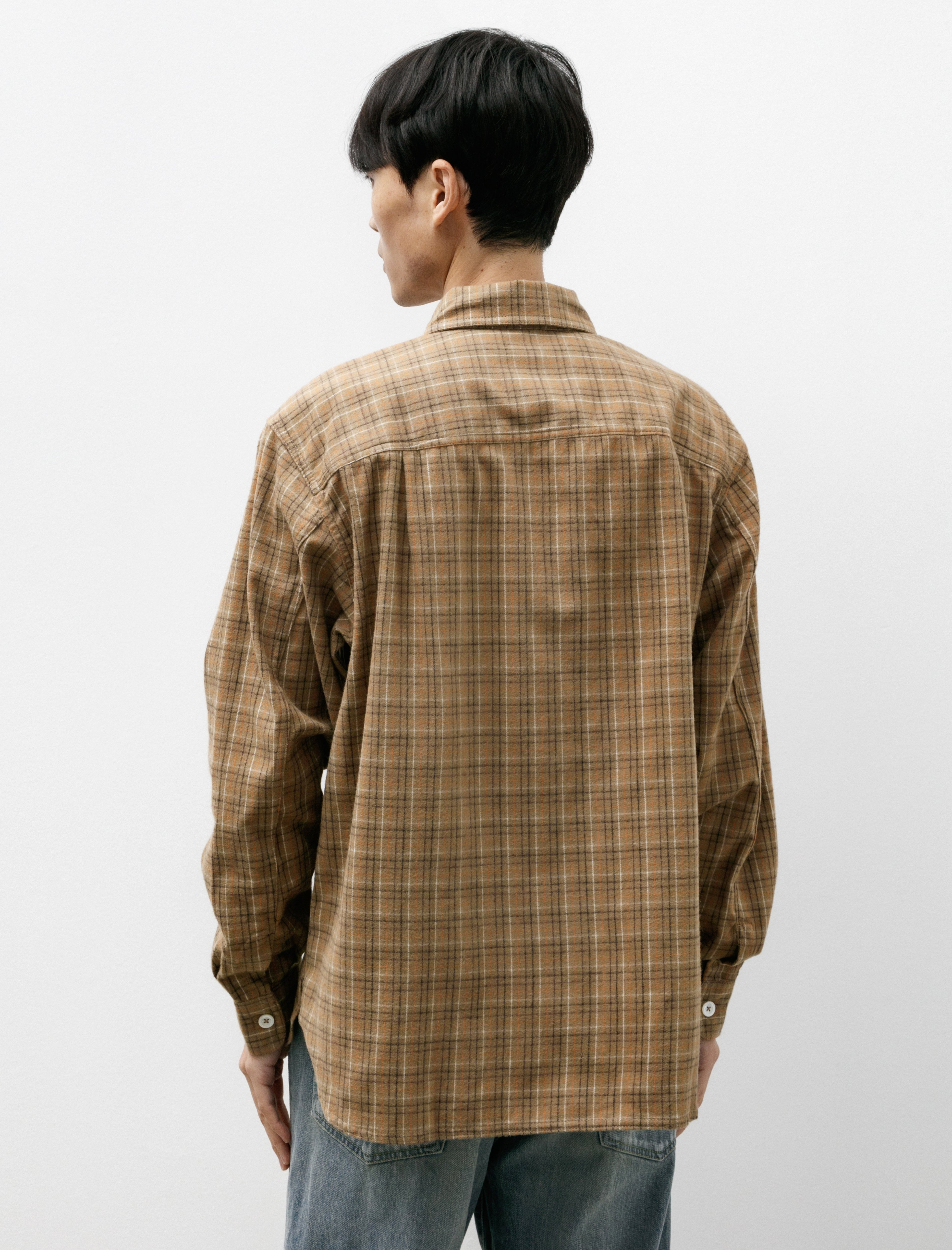 Howlin' Afterthoughts Shirt Brushed Check Camel