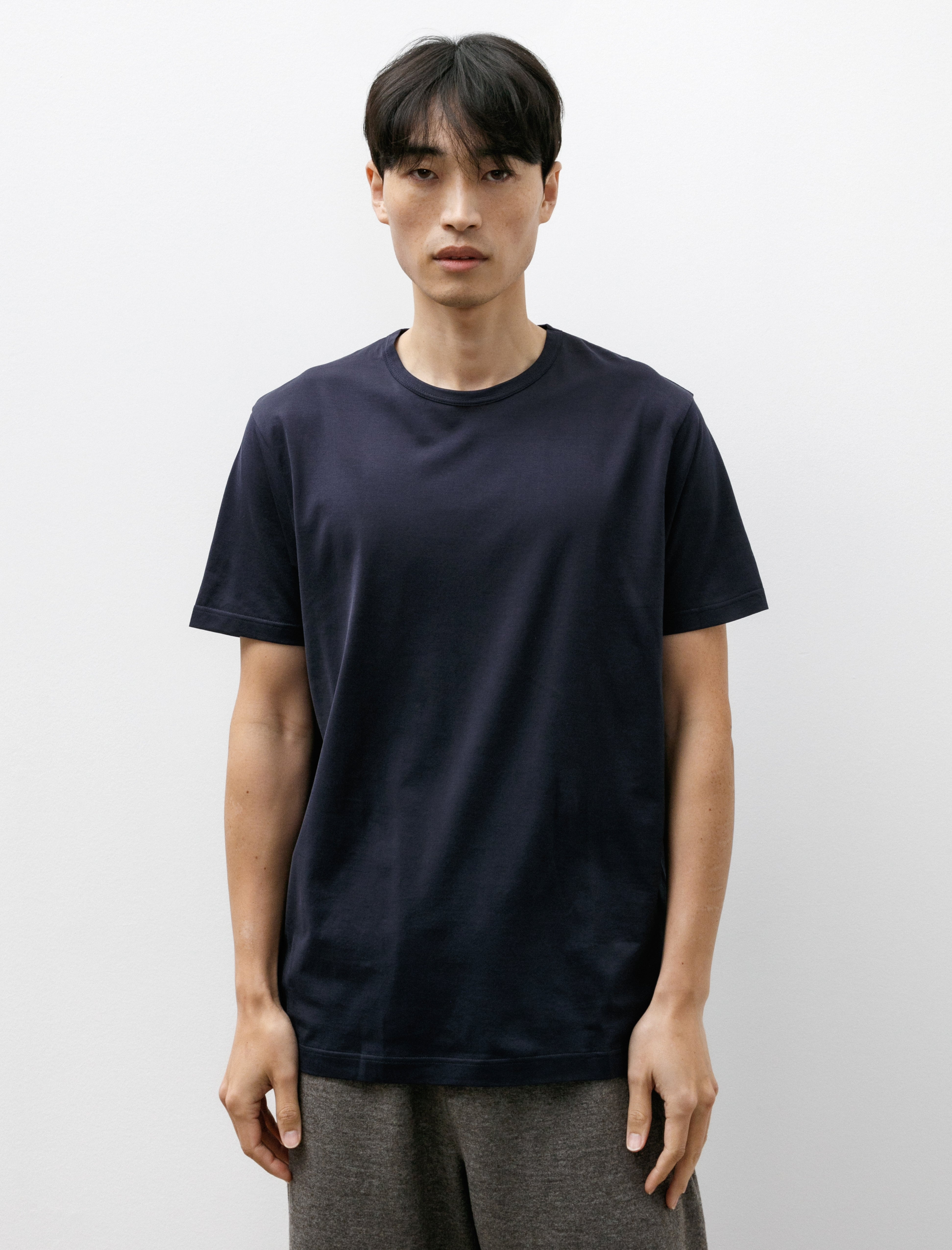 Sunspel SS Crew Neck Classic T-Shirt Navy