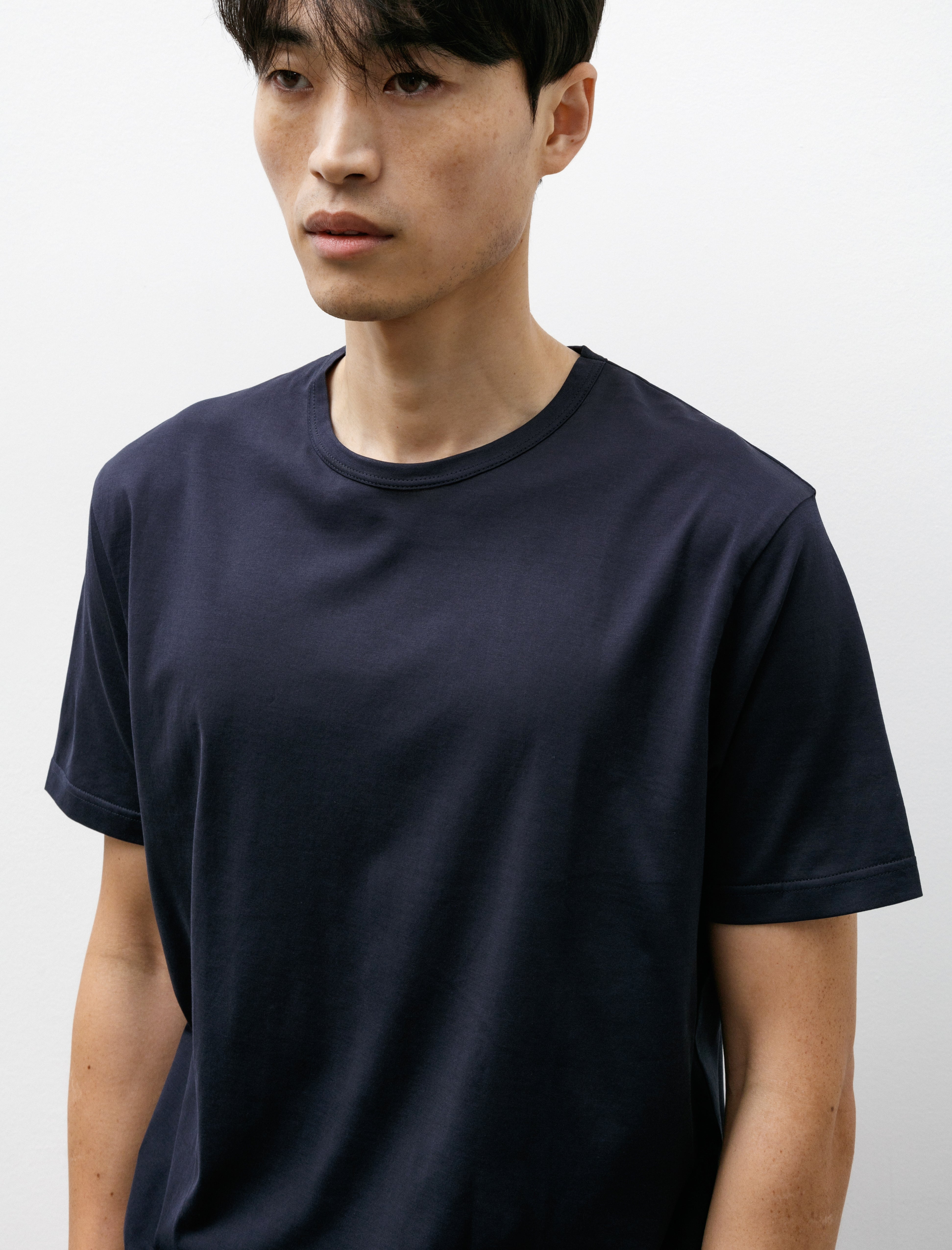 Sunspel SS Crew Neck Classic T-Shirt Navy