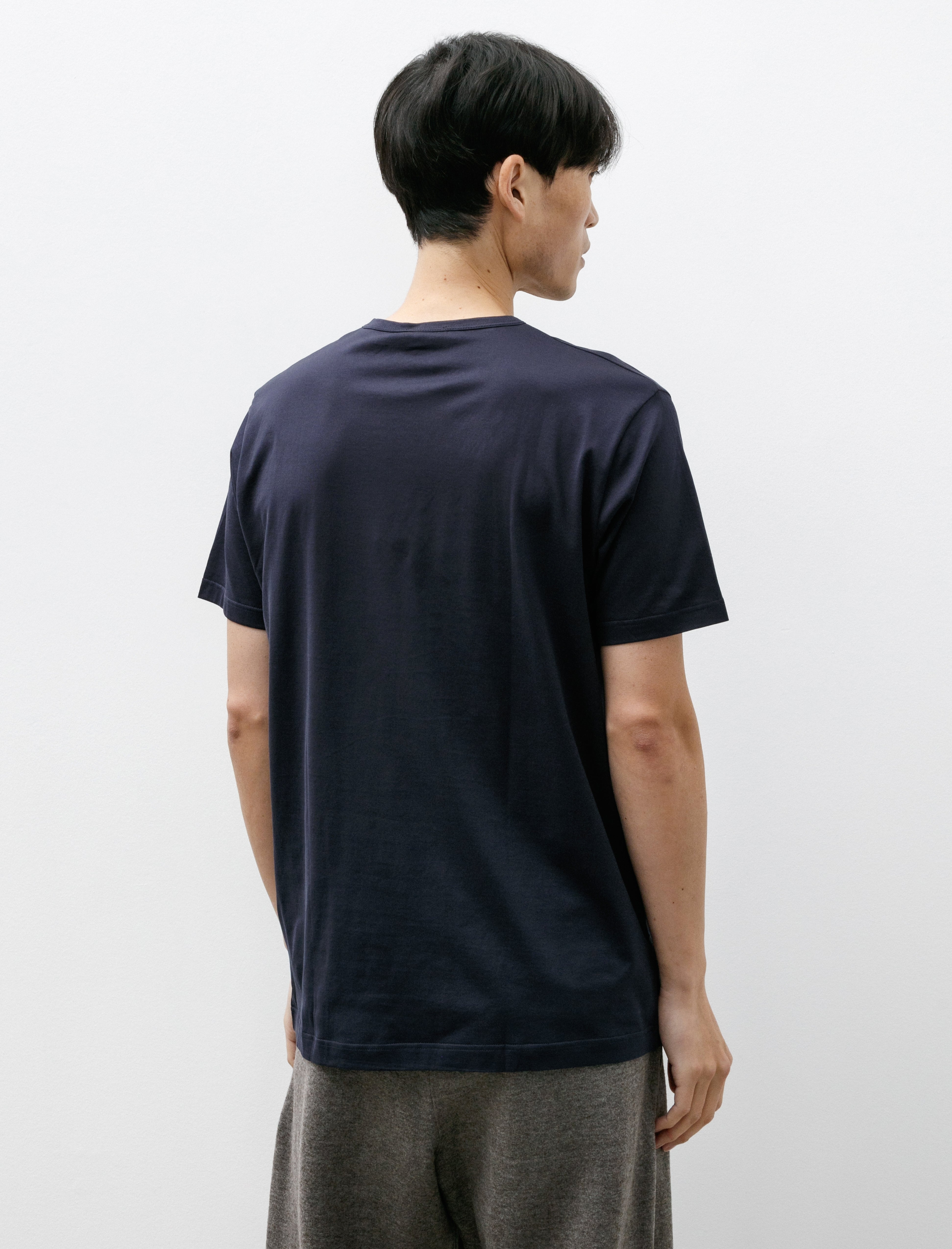 Sunspel SS Crew Neck Classic T-Shirt Navy