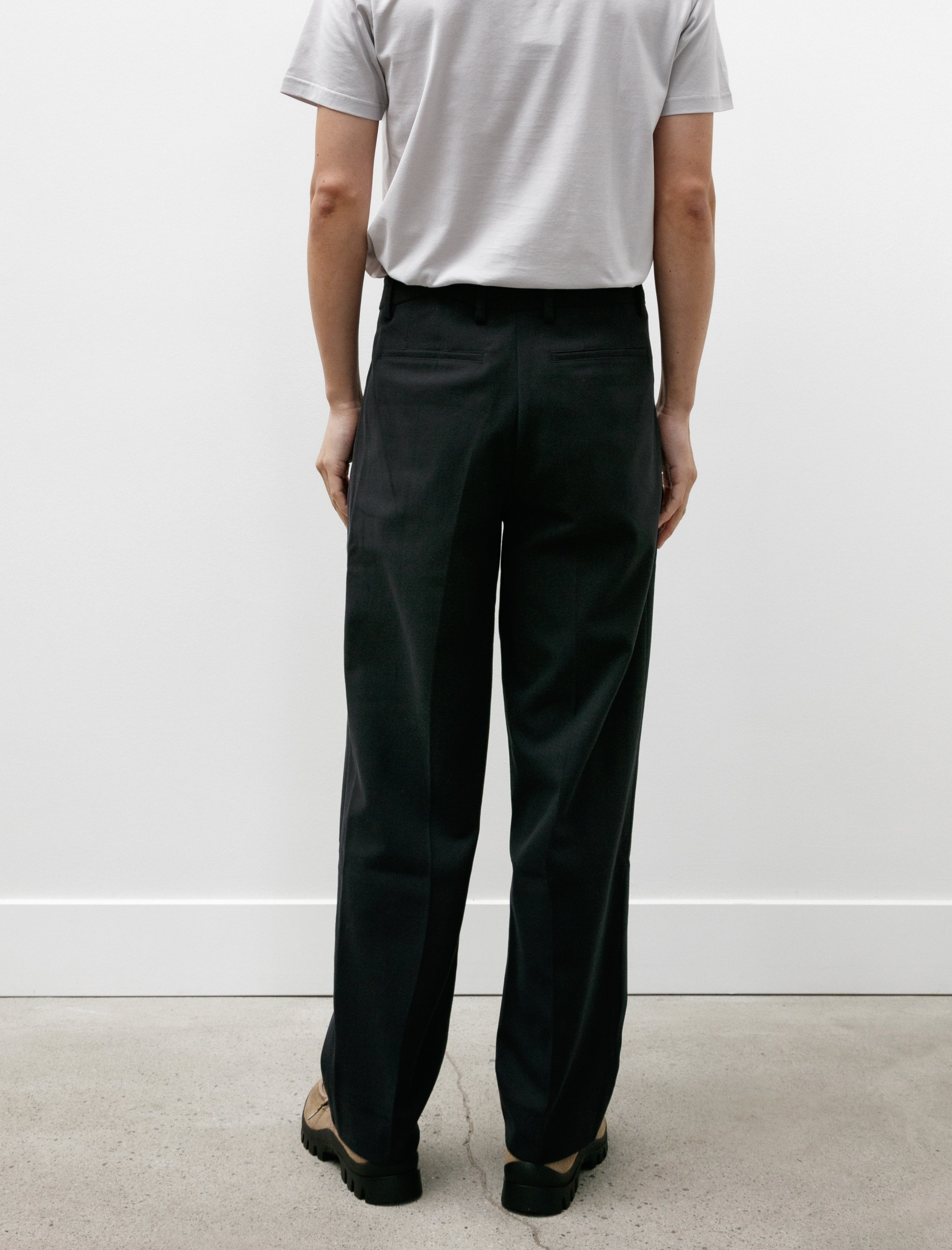 Norse Projects Benn Relaxed Cotton Wool Twill Black