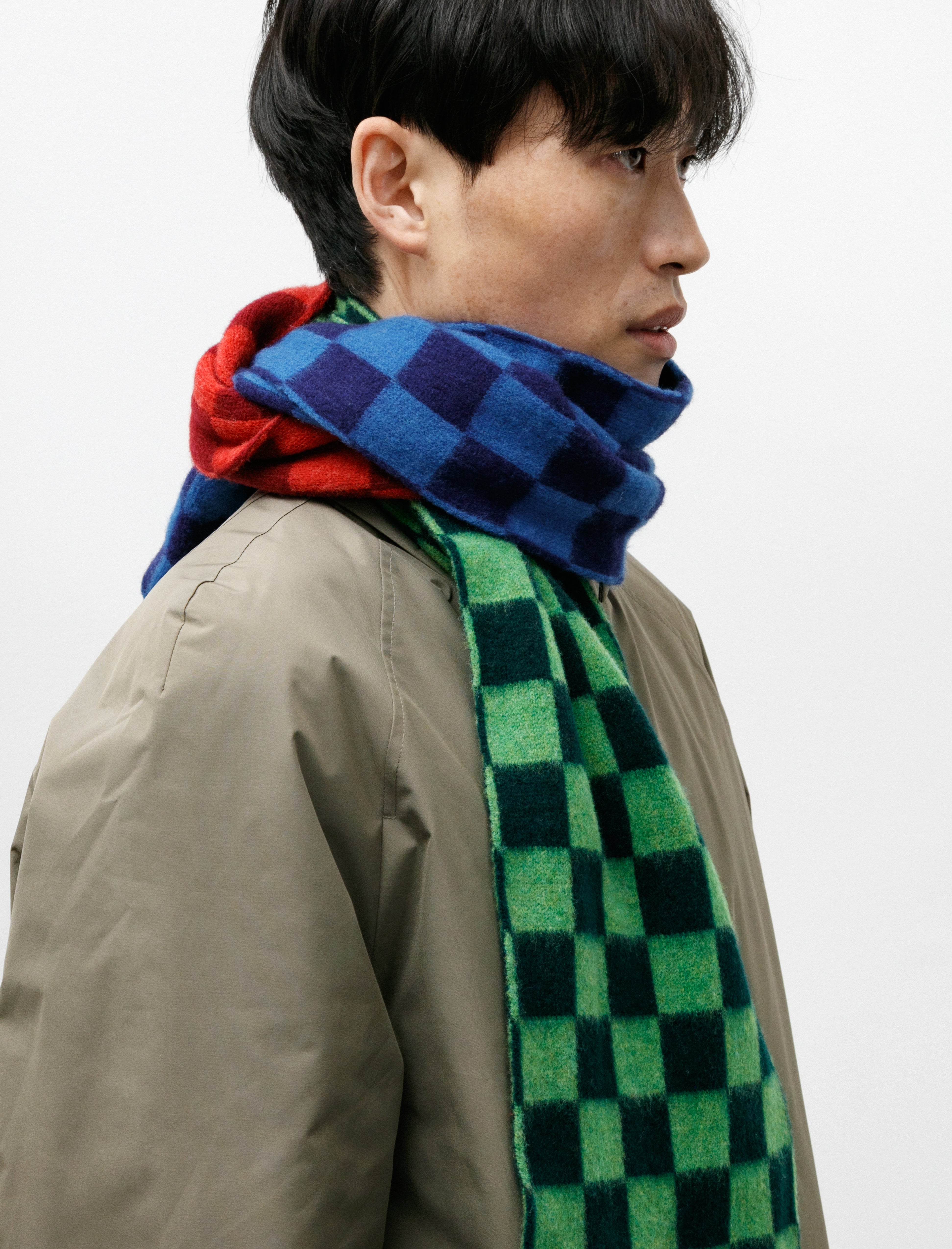 Howlin' Cosmic Checkerboard Scarf Forest