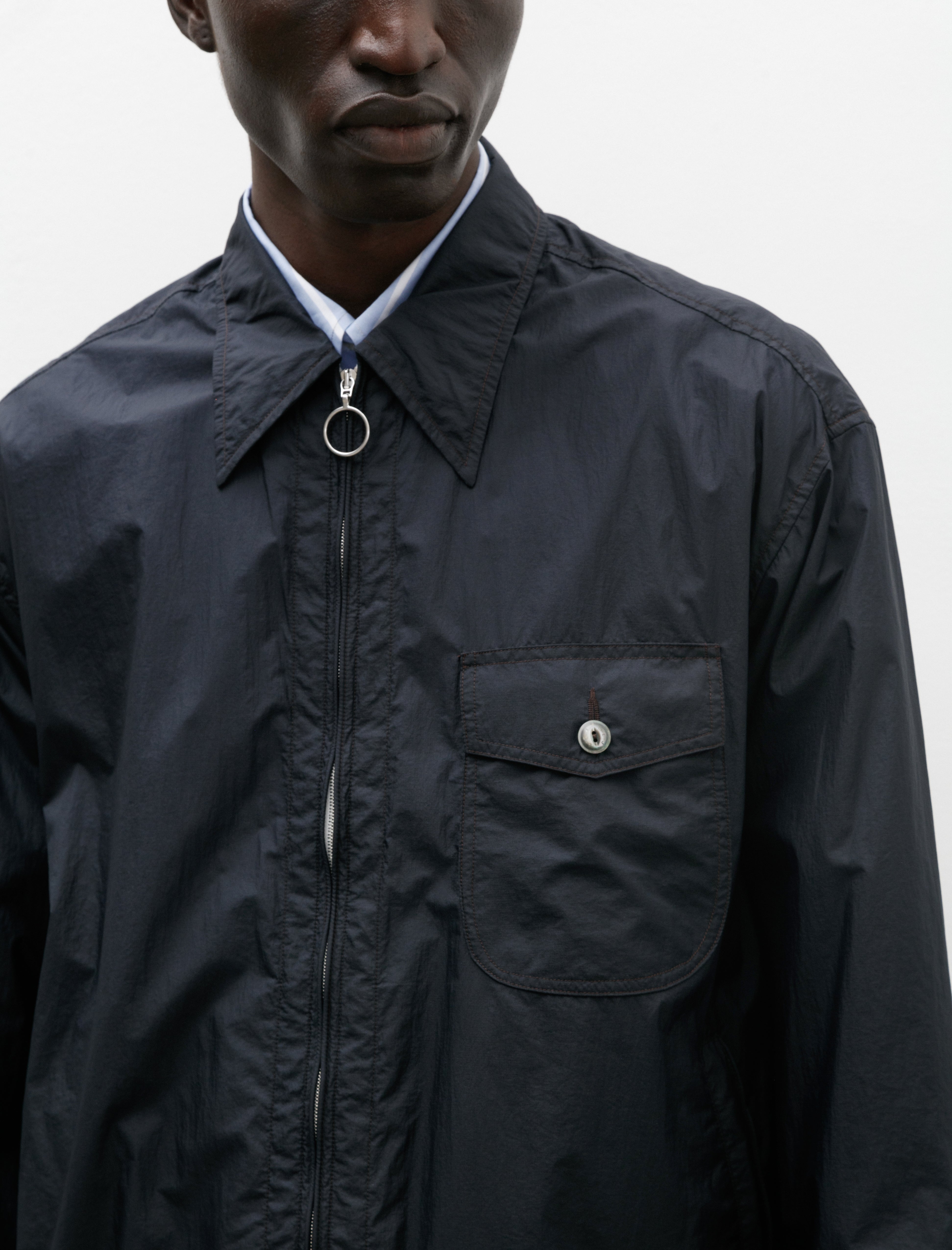 L.E.J Shell Blouson Navy