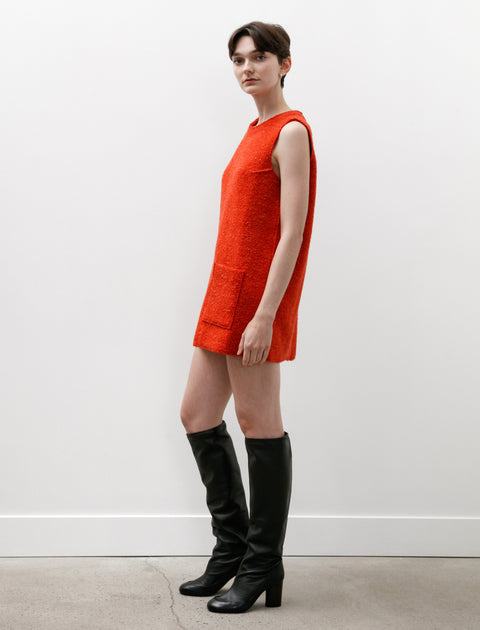 Eleph Bouclé Mini Dress Red