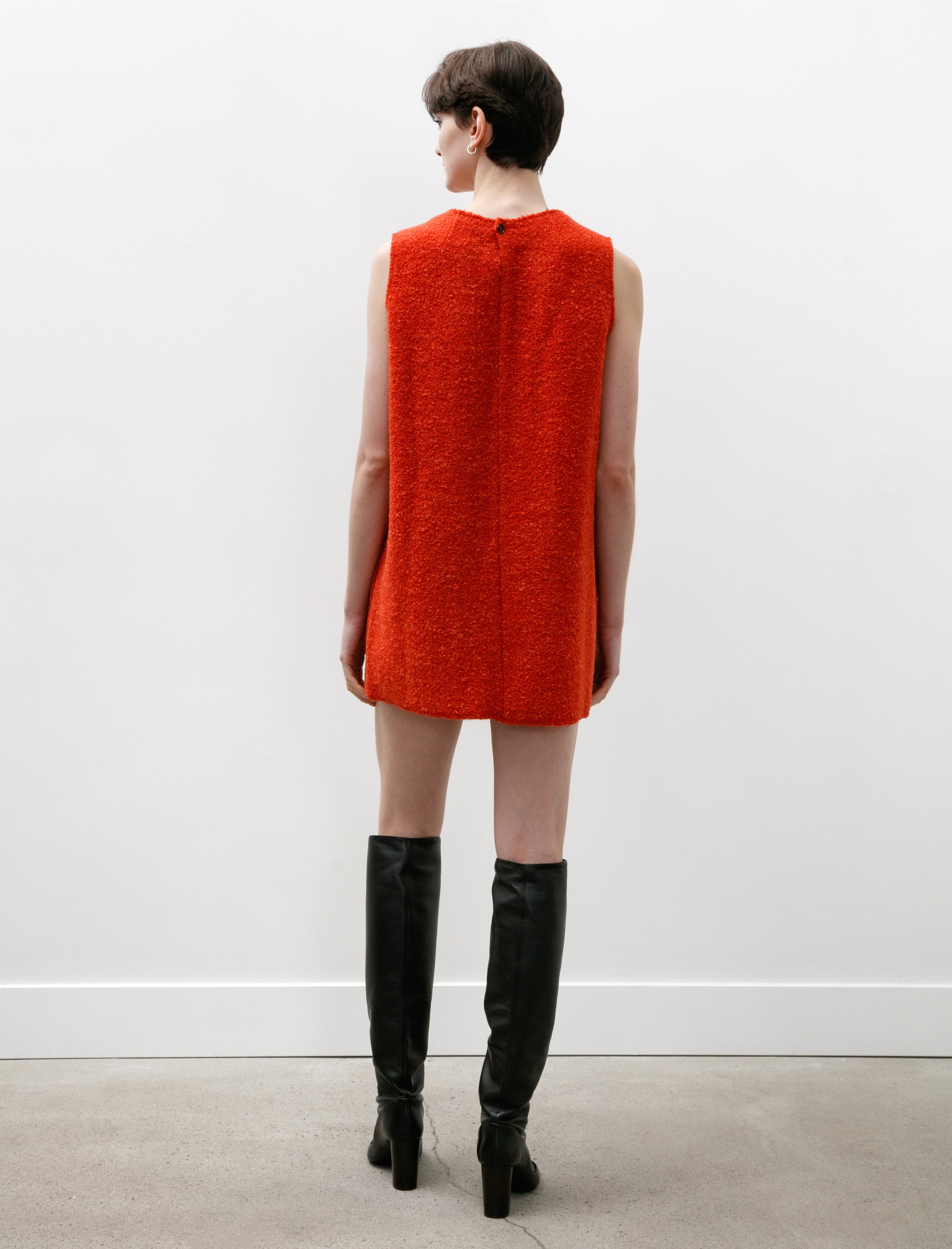 Eleph Bouclé Mini Dress Red