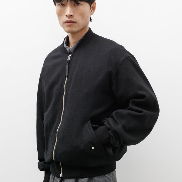 Flight Jacket C Black Wool