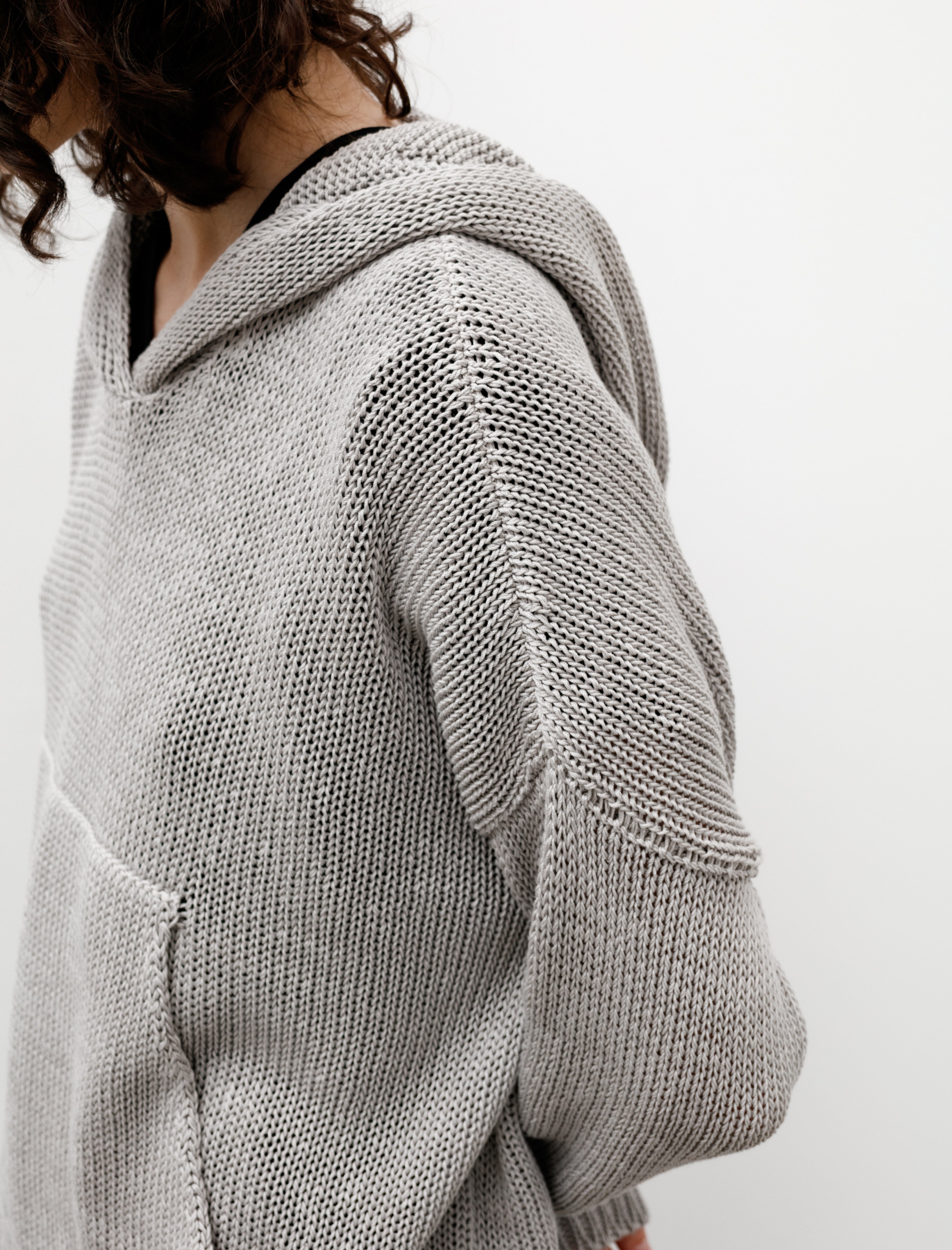 Hache Cool Tricot Sweater Pearl Grey