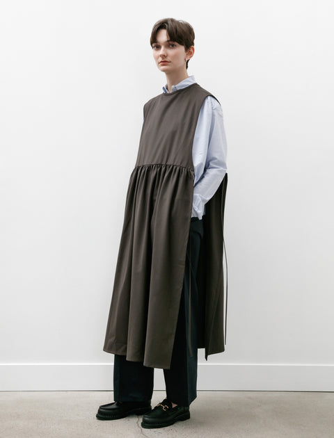 Eleph Strik Dress Brown Wool