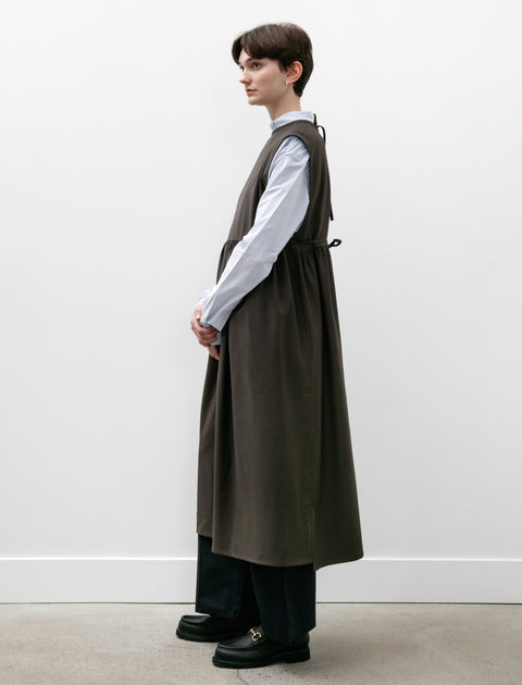 Eleph Strik Dress Brown Wool