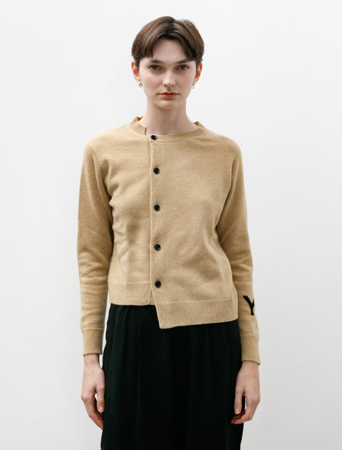 Y's by Yohji Yamamoto Asymmetry Y's Cardigan Beige