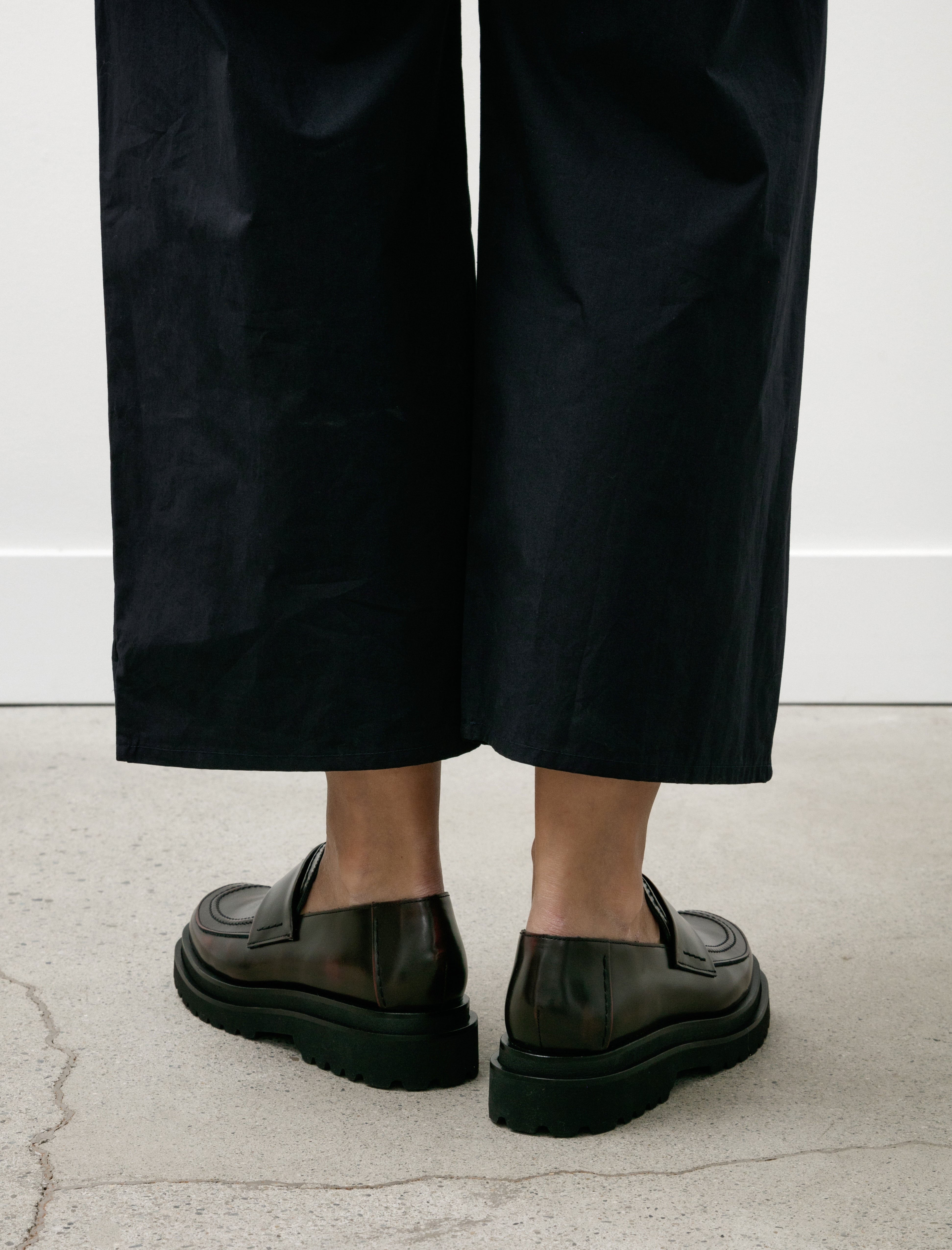 Y's by Yohji Yamamoto Double Sole Tuck Loafers Brown