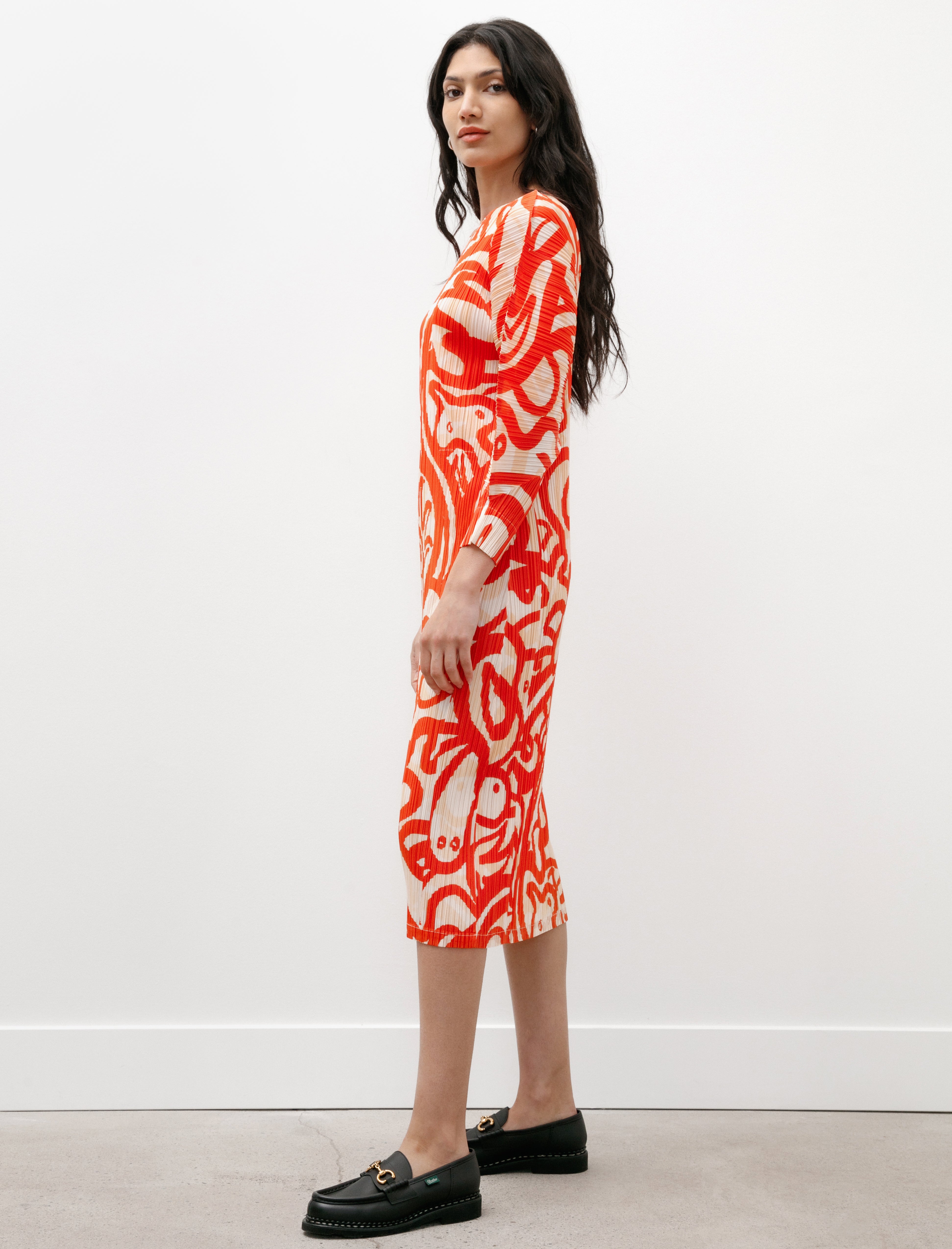 Pleats Please by Issey Miyake Seeker Long Sleeve Dress