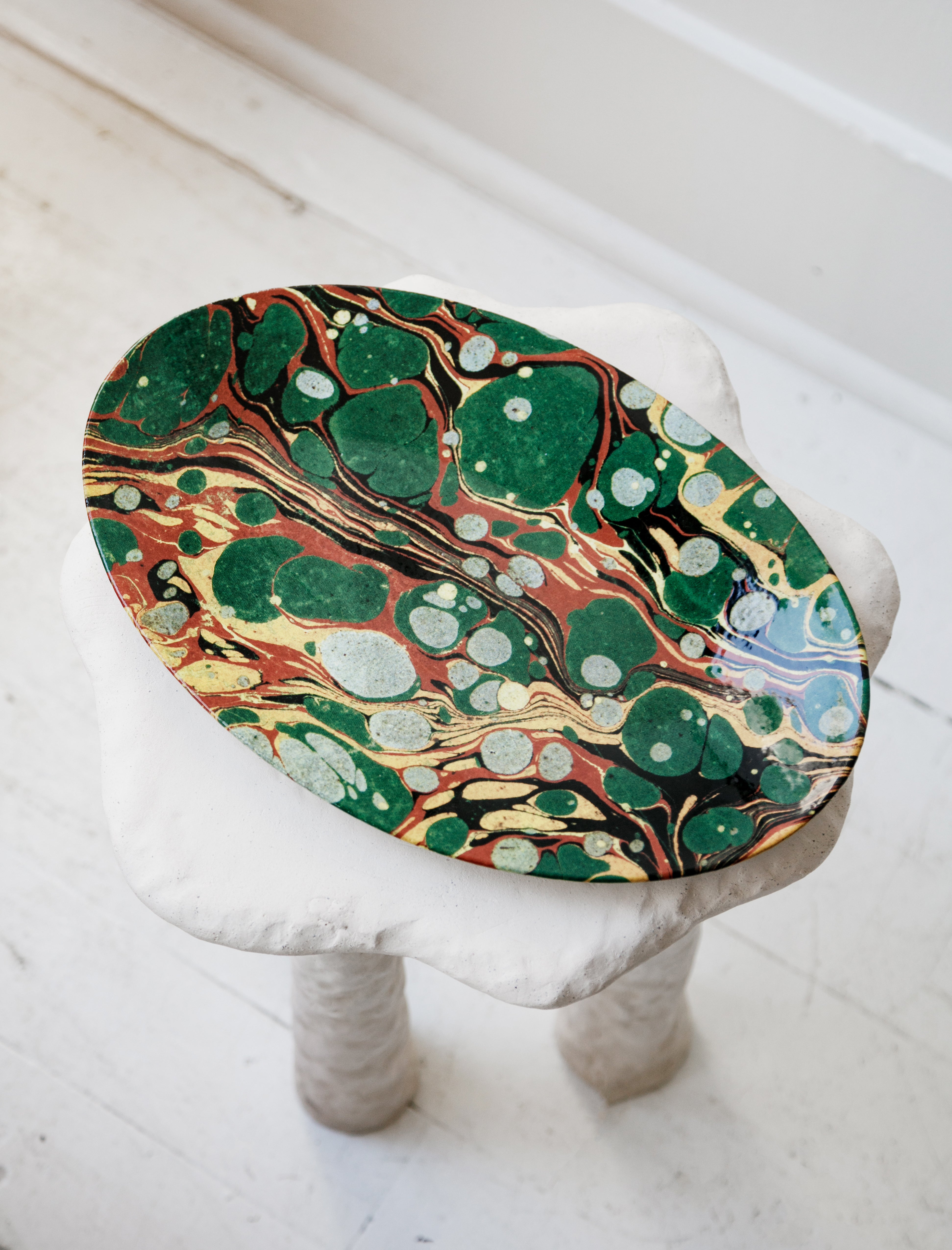 Green Marble Platter