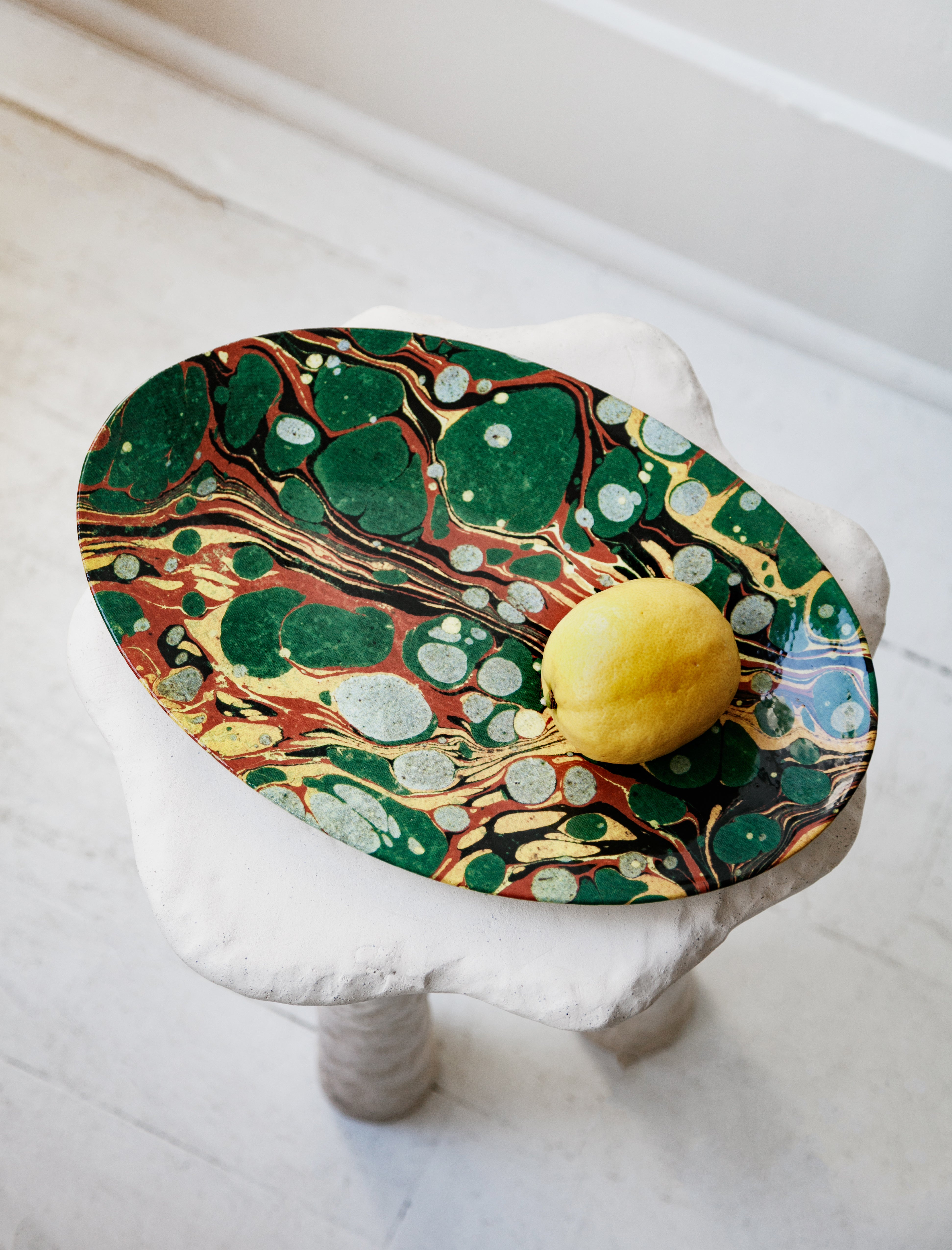 Green Marble Platter