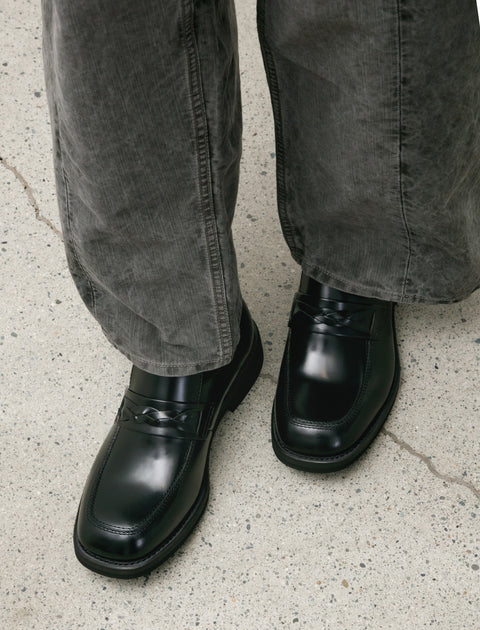 Our Legacy Nakano Shoe Glazed Black Leather M