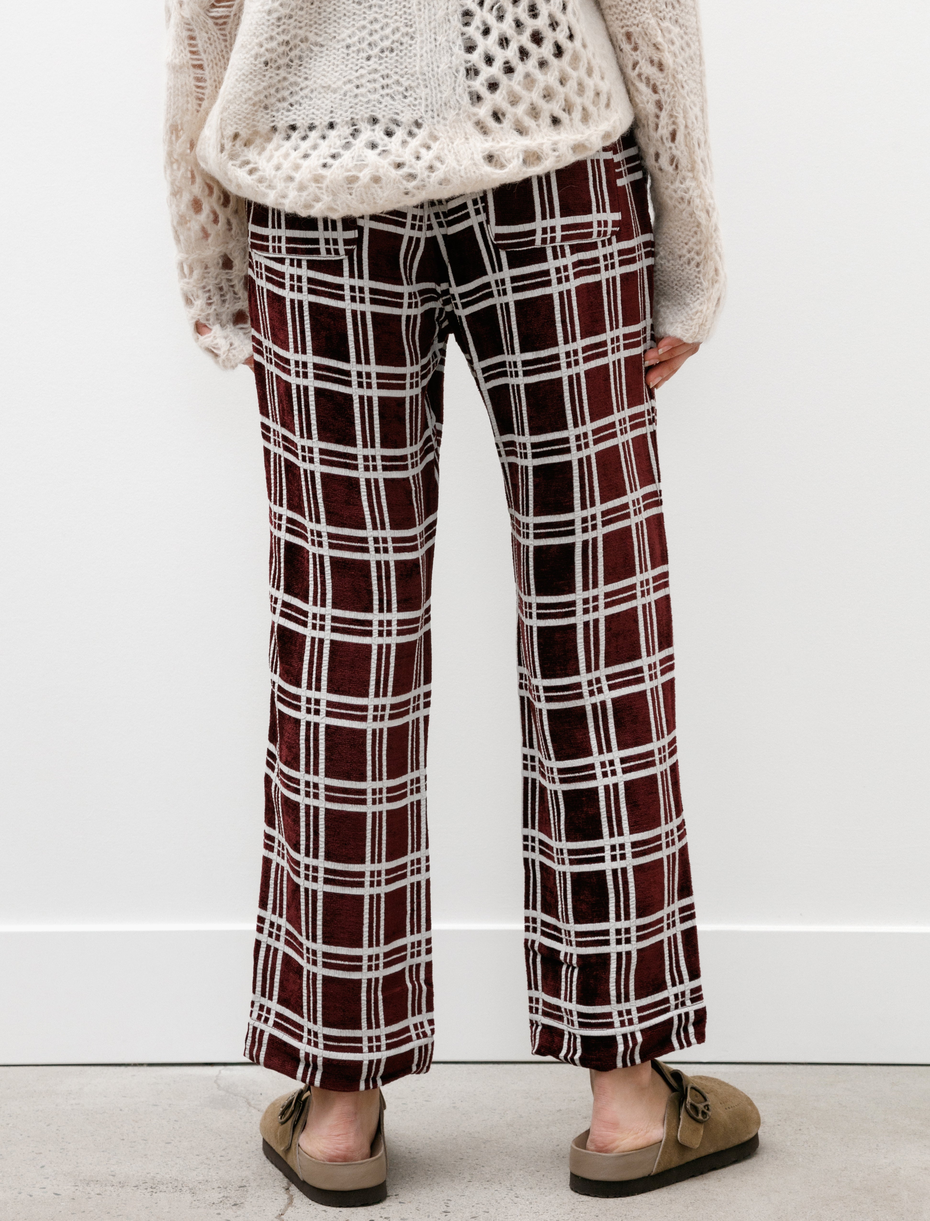 Needles String Cowboy Pants Mall Plaid Bordeaux