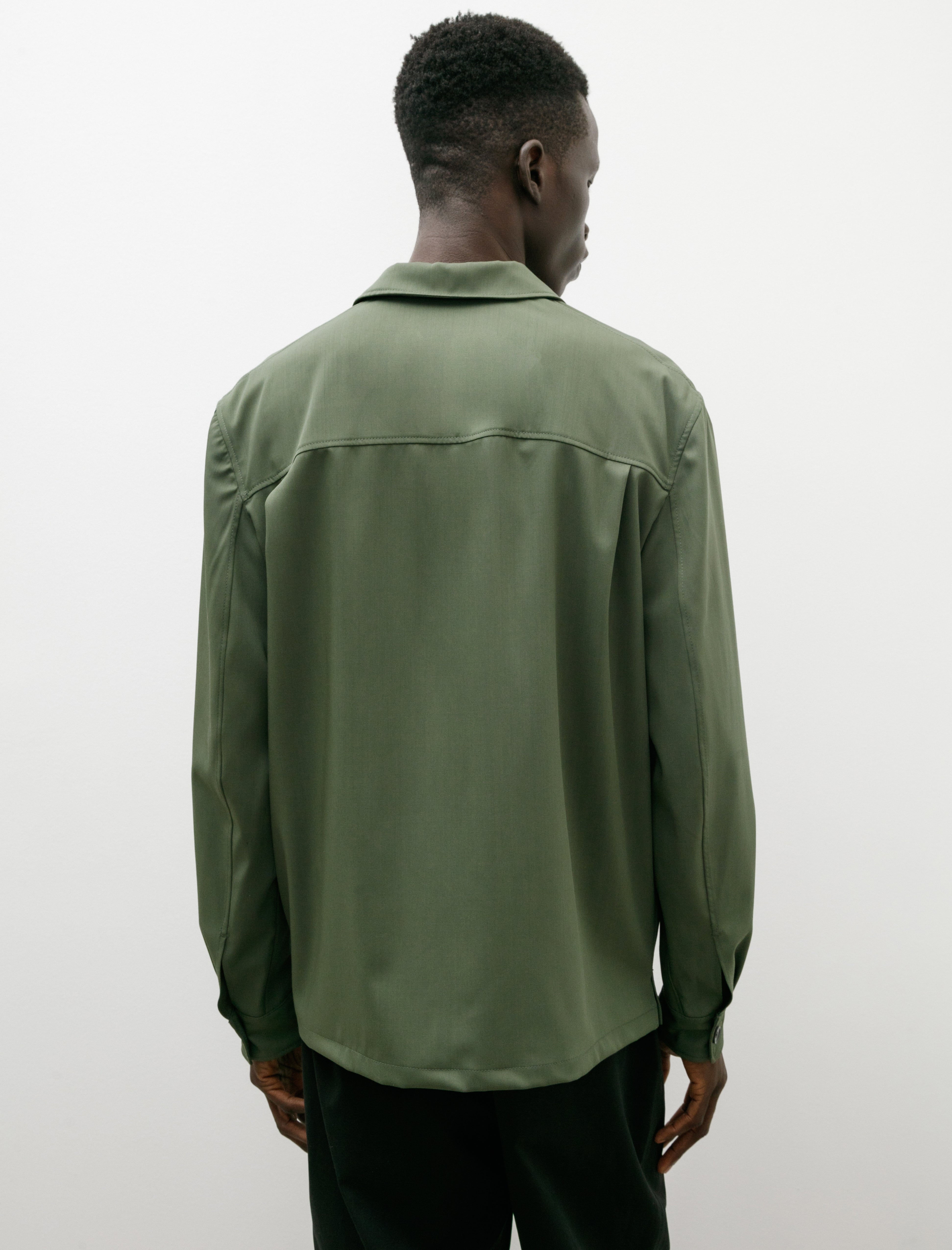 Lemaire Soft Military Overshirt Smoky Green