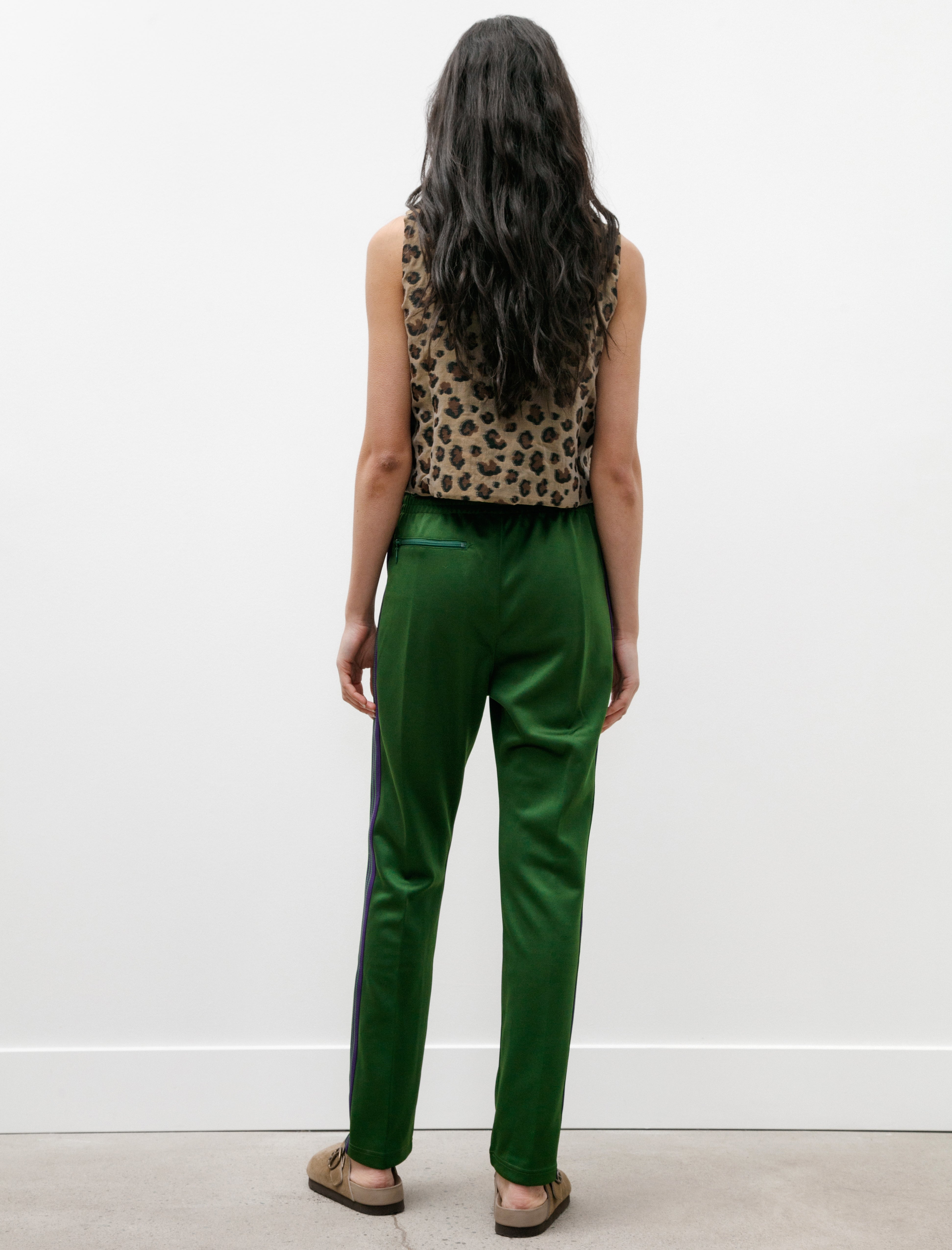 Needles Narrow Track Pant Poly Ivy Green