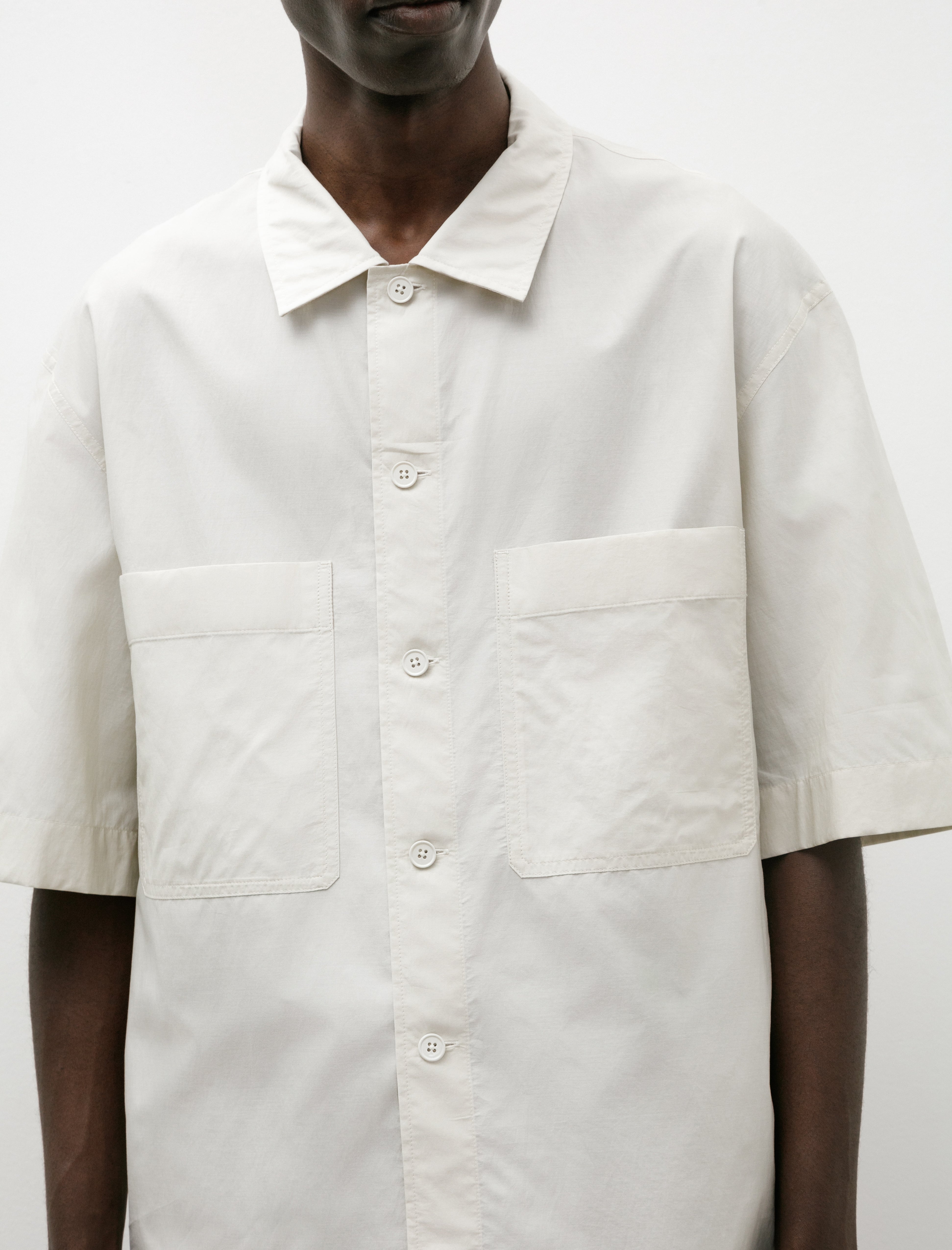 Lemaire SS Pyjama Shirt Pale Mastic